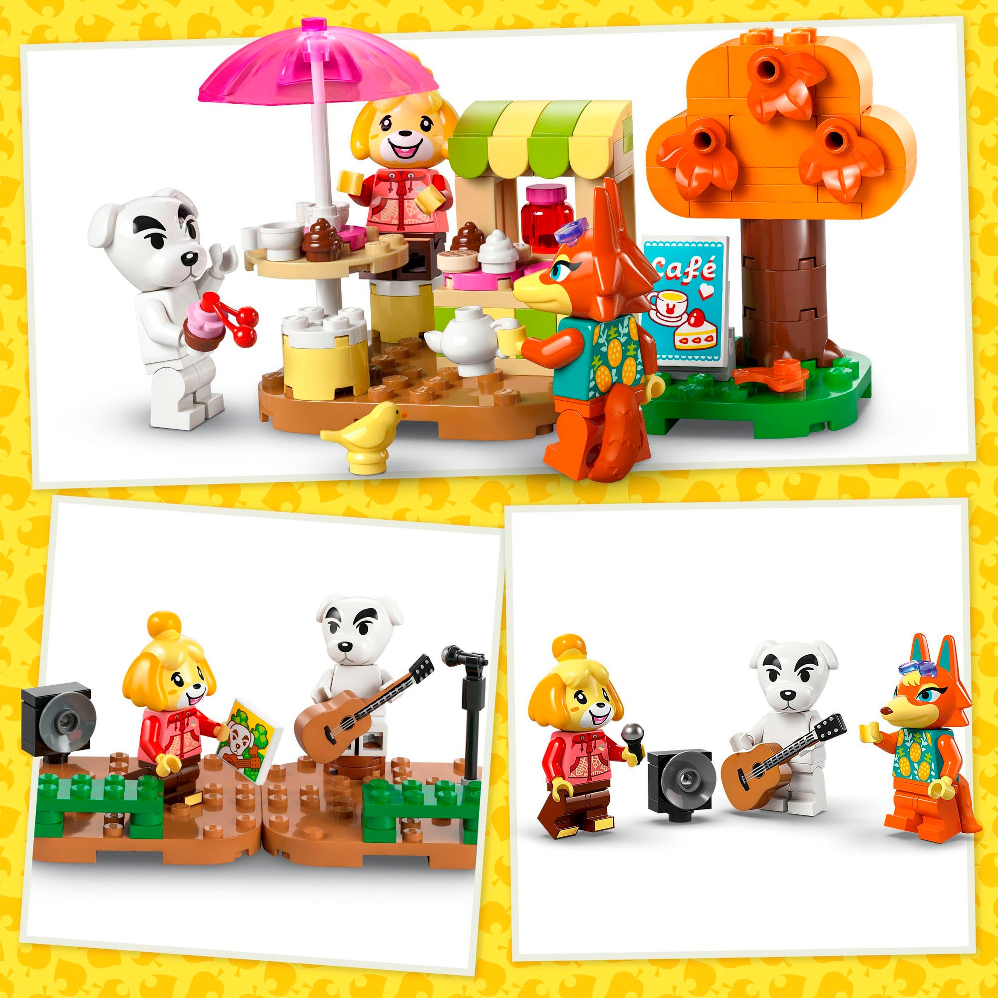 LEGO® Konstruktionsspielsteine »K.K. spielt auf dem Festplatz (77052), LEGO Animal Crossing«, (550 St.), Made in Europe