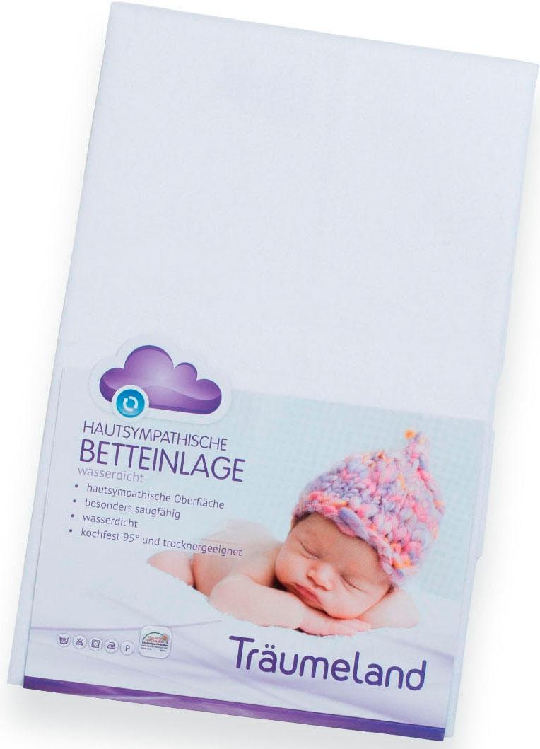 Träumeland Matratzenauflage »Moltonauflage, 40x50, 90x200 cm und weiteren Größen, hautsympathisch«, Allergiker geeignet (Hausstauballergiker), wasserdicht