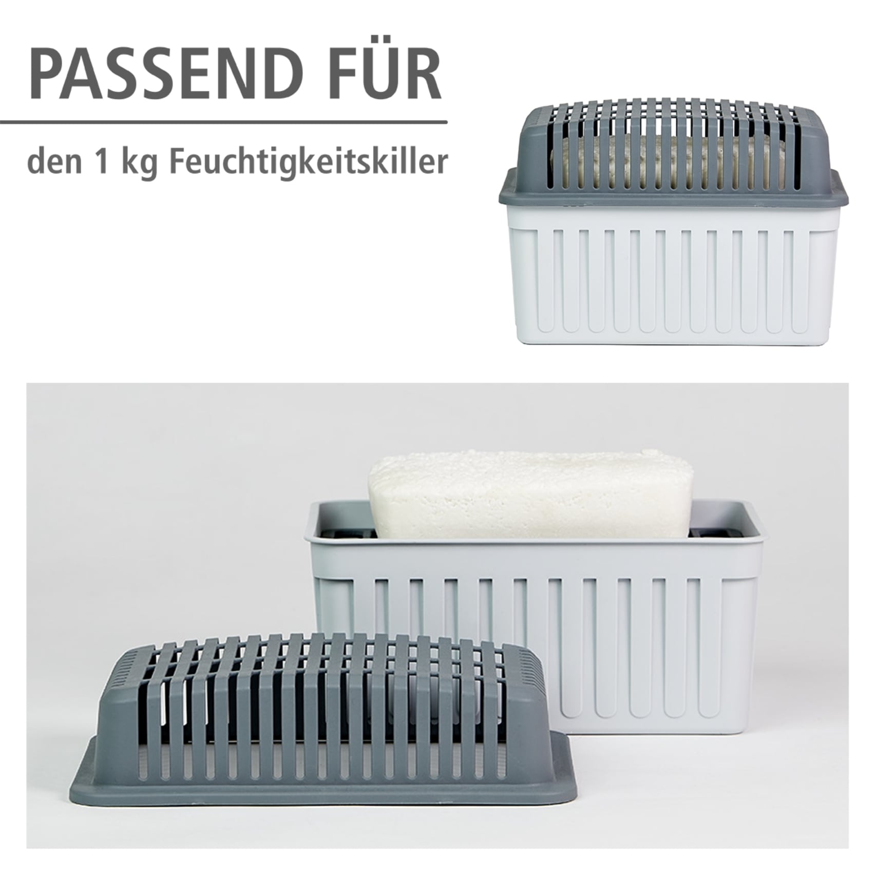 WENKO Raumentfeuchter-Nachfüllpack Packung, 3 Stk. tlg. 3-er Set Nachfüllpack für Raumentfeuchter, geräuschlos, ohne Strom