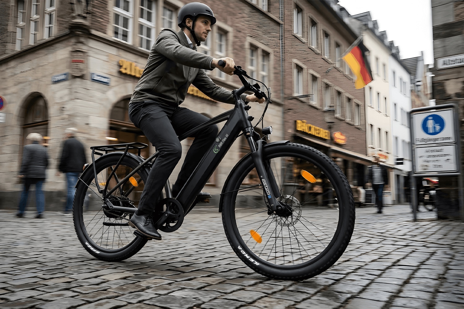 SachsenRad »R8R Flex III mit Riemenantrieb« Shimano ohne Schaltung Heckmotor 250 W