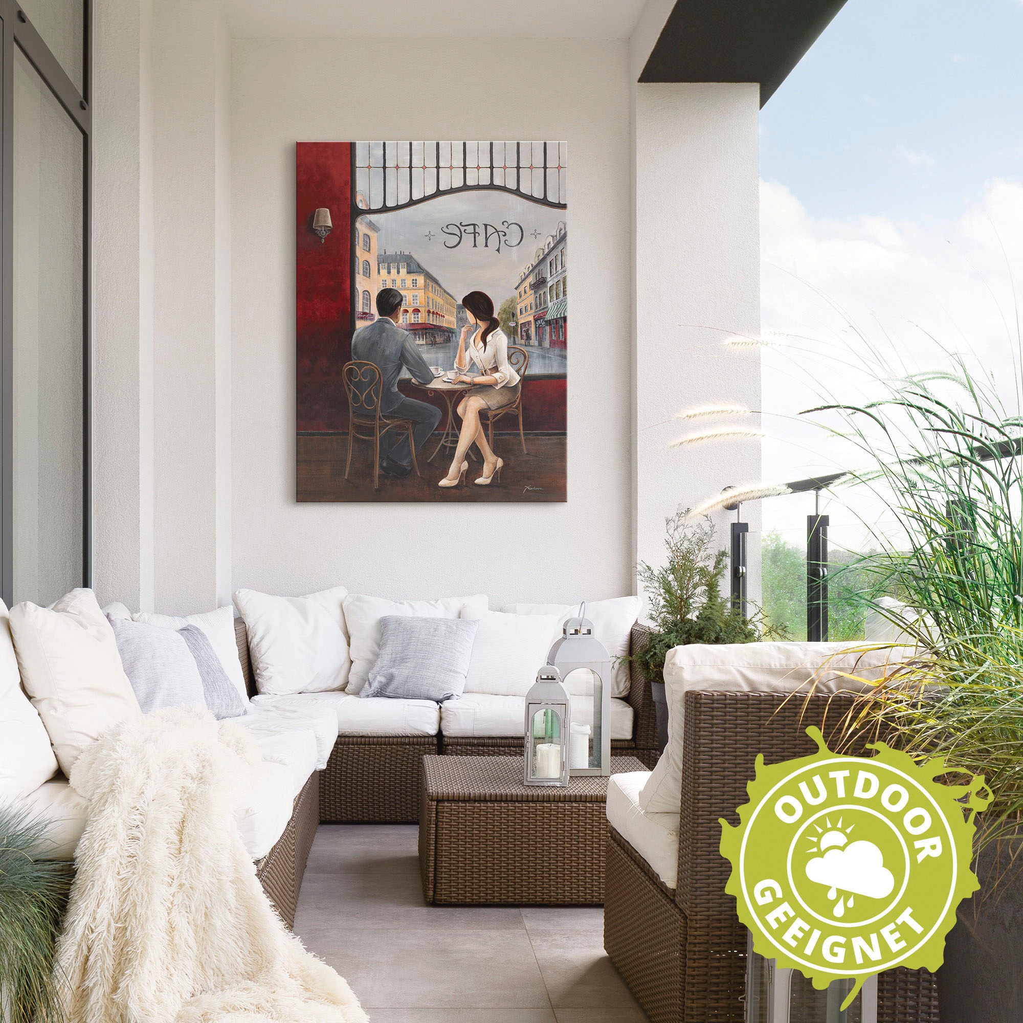 Artland Wandbild »Café« Restaurant & Cafés 1 Stk. tlg. als Alubild, Outdoor günstig online kaufen