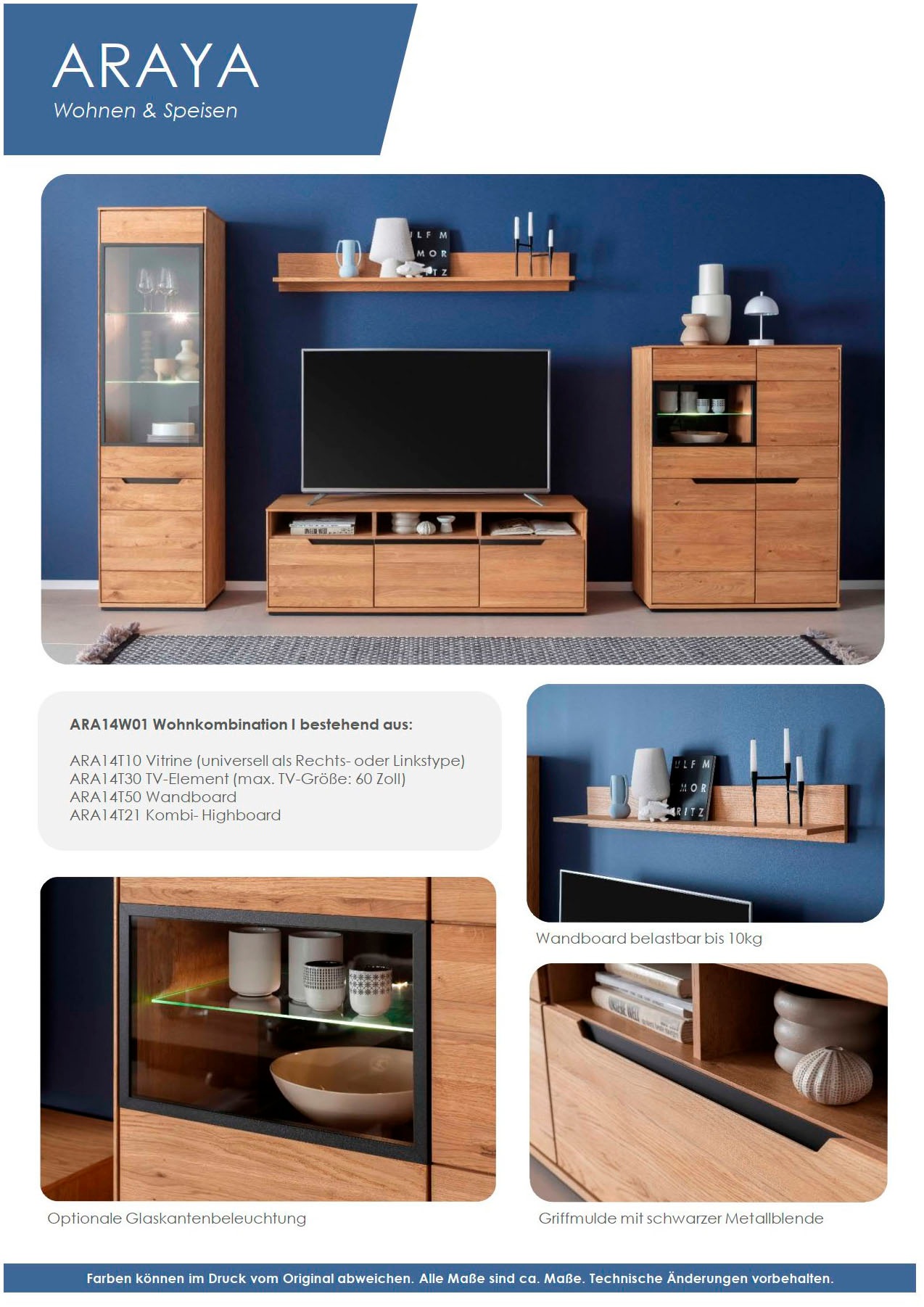 MCA living Wandboard »Araya Wandboard«, (1 St.), FSC-Mix