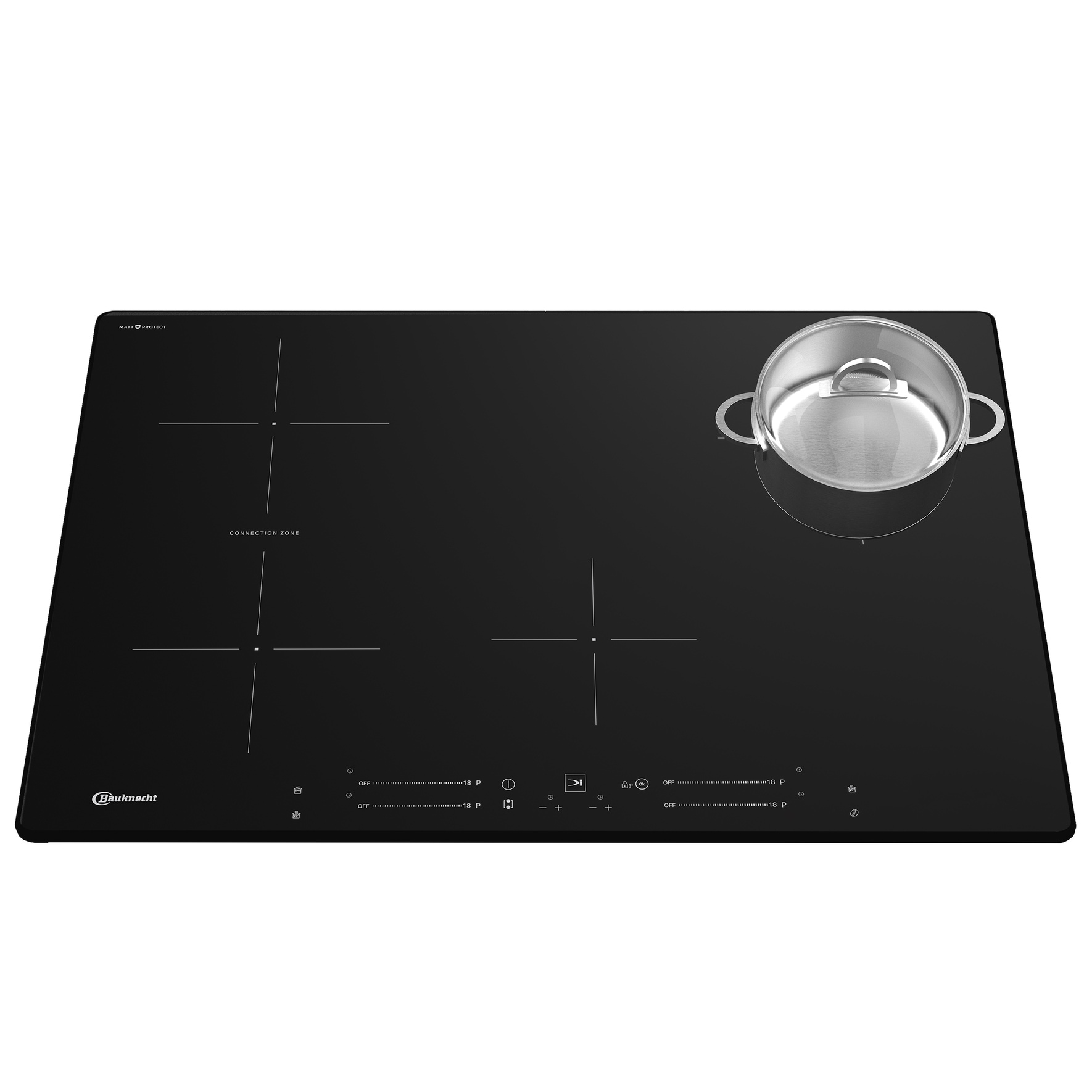BAUKNECHT Induktions-Kochfeld »BS 2577B BM« Schutzkontaktstecker (Typ F-CEE 7/4)