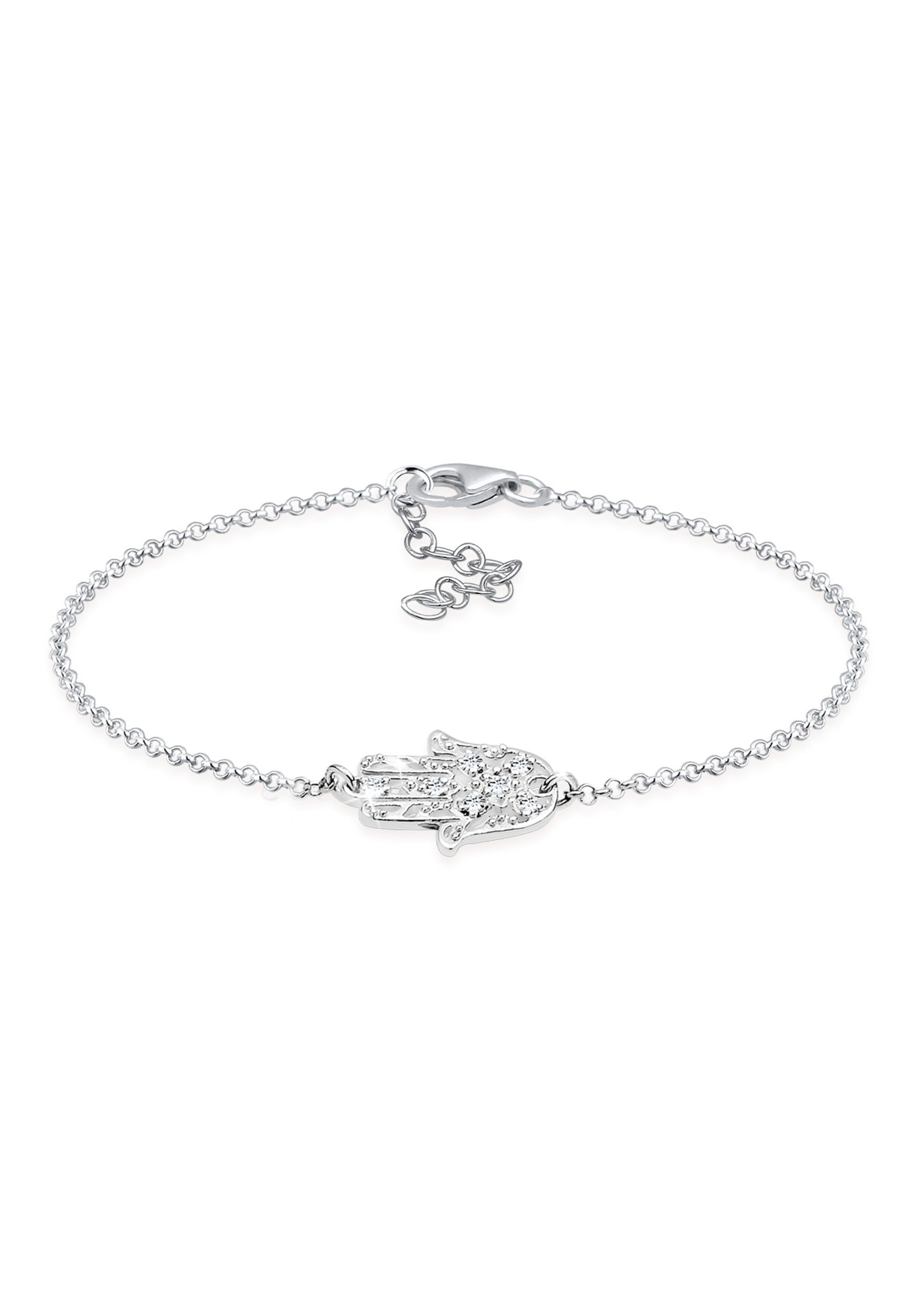 Elli Armband »Hamsa Hand der Fatima Kristalle 925 Silber«