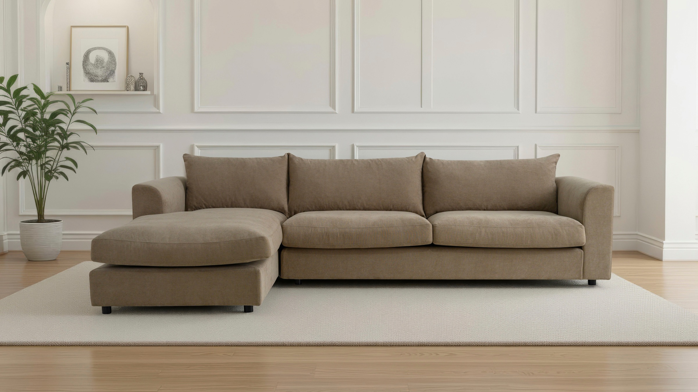 LeGer Home by Lena Gercke Ecksofa »Avelina« Breite 297 cm, in Cord- und Che günstig online kaufen
