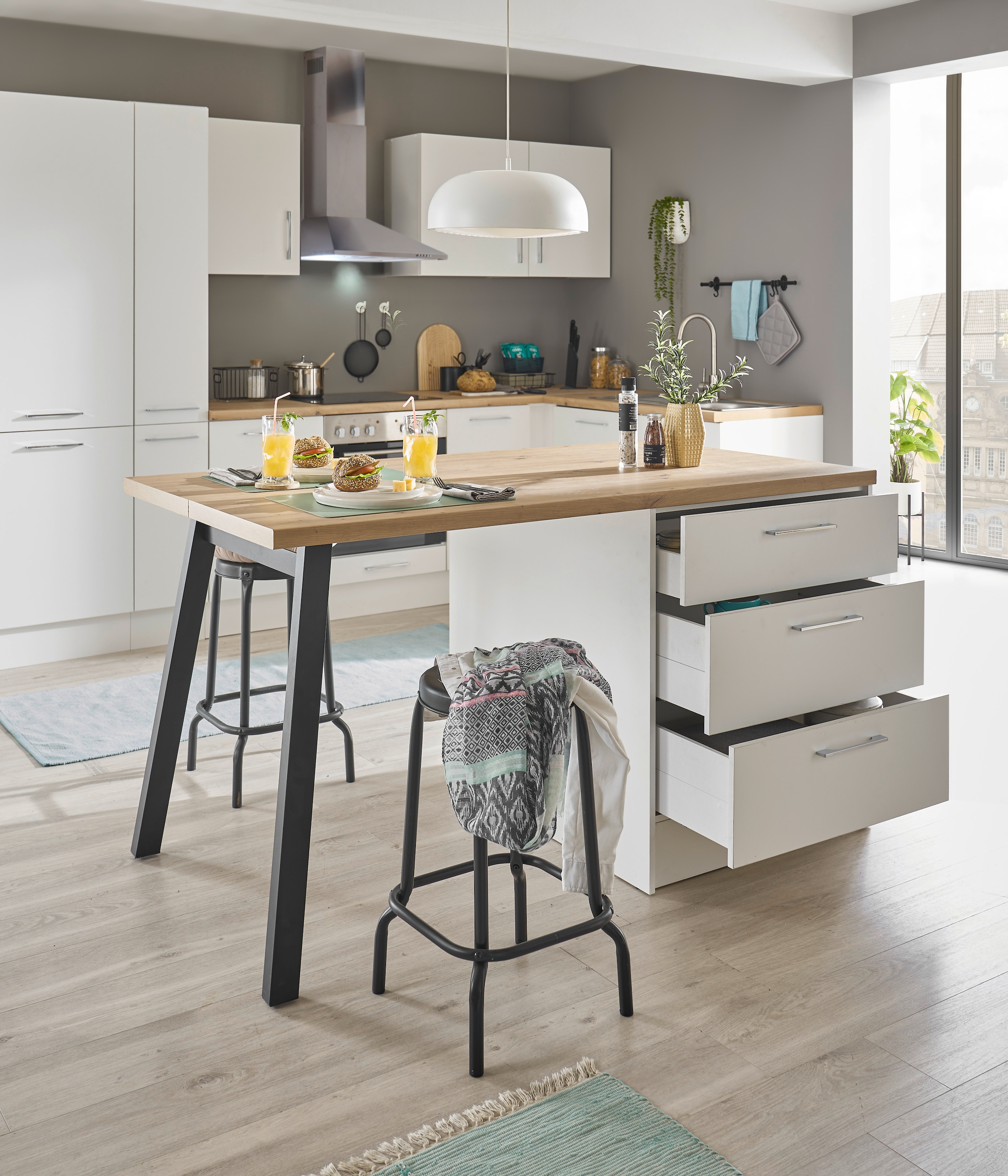 BASIC by Balculina Kücheninsel »Turin«, Breite 150cm