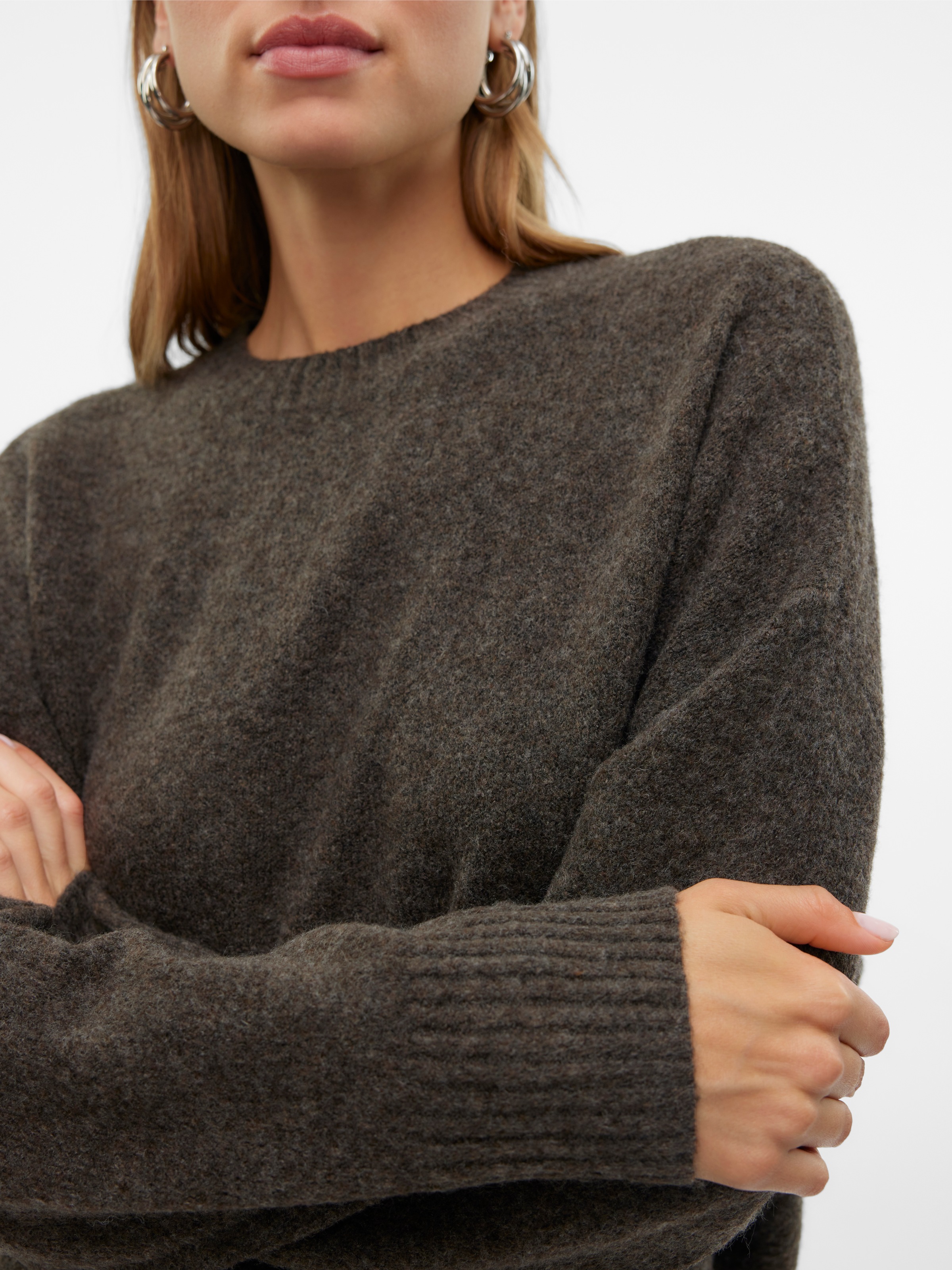 Vero Moda Strickpullover »VMBOOM LS O-NECK PULLOVER GA NOOS«