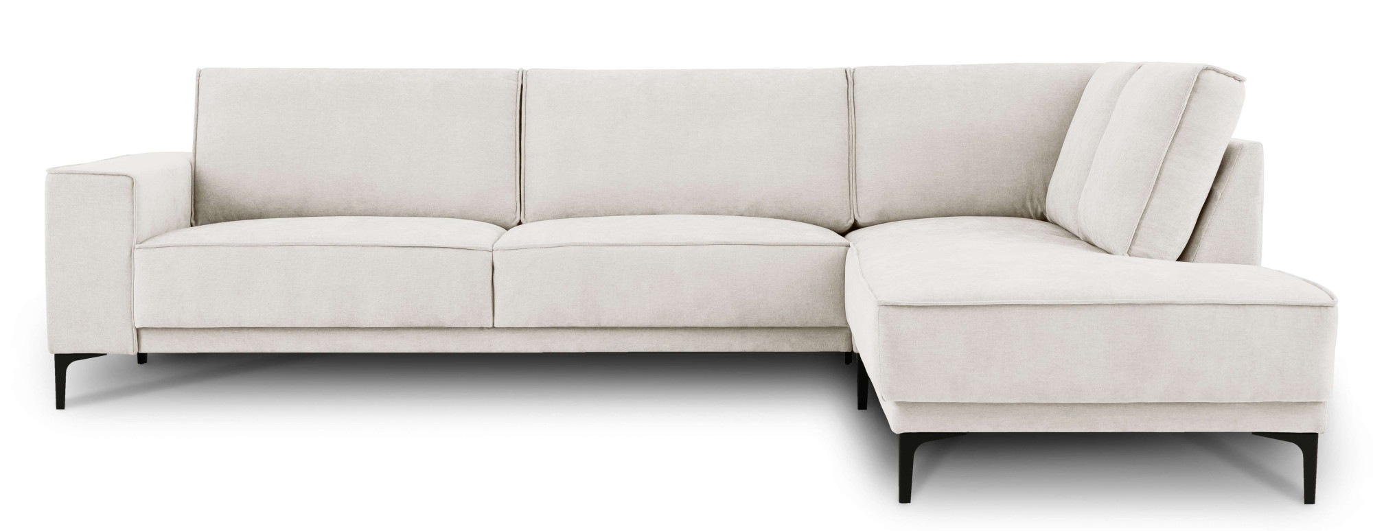 Places of Style Ecksofa »Polsterecke Oland, Struktur, Flachgewebe, Luxus-Mi günstig online kaufen
