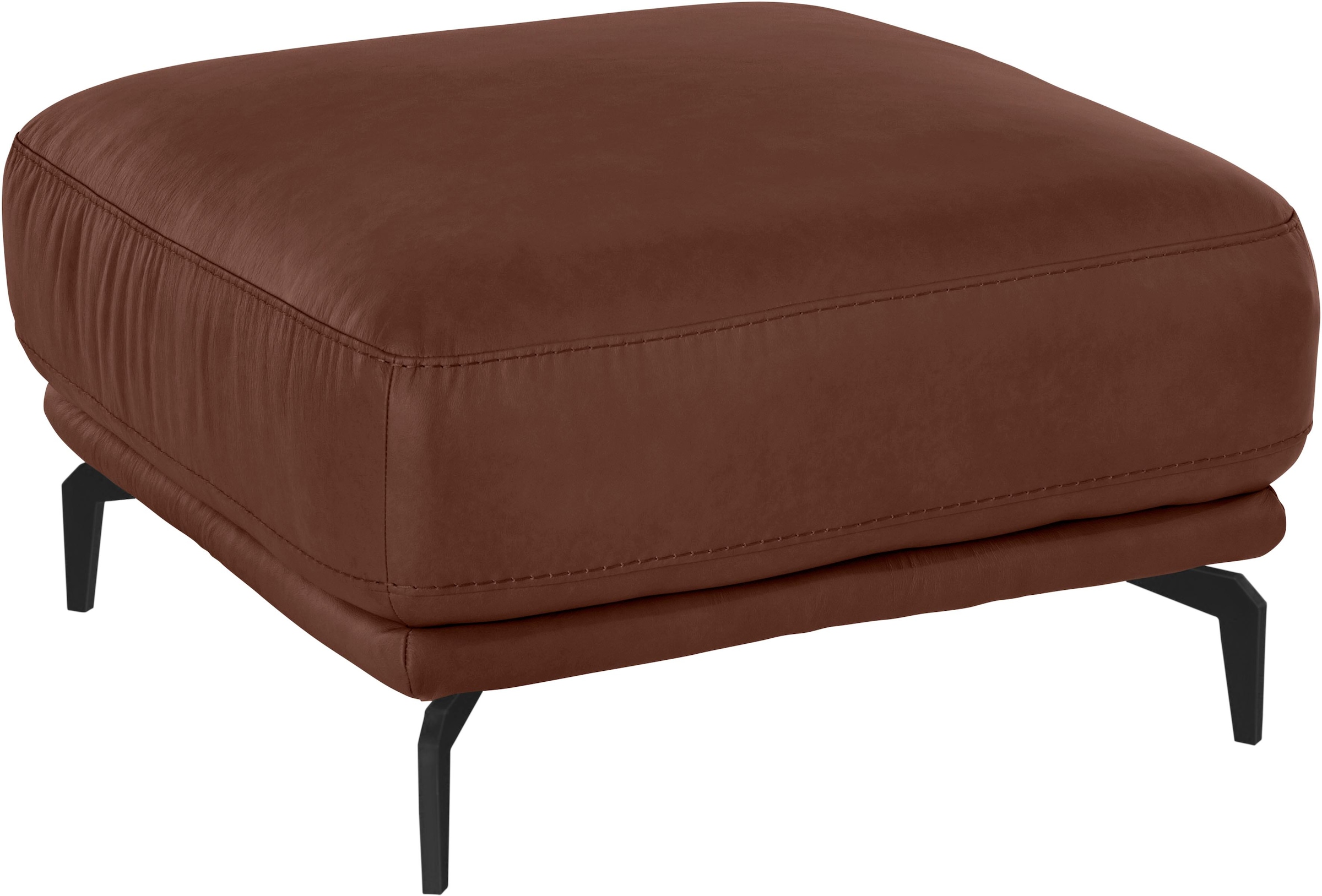 W.SCHILLIG Hocker »montanaa«, mit Metallfüßen in Schwarz pulverbeschichtet, Breite 71 cm