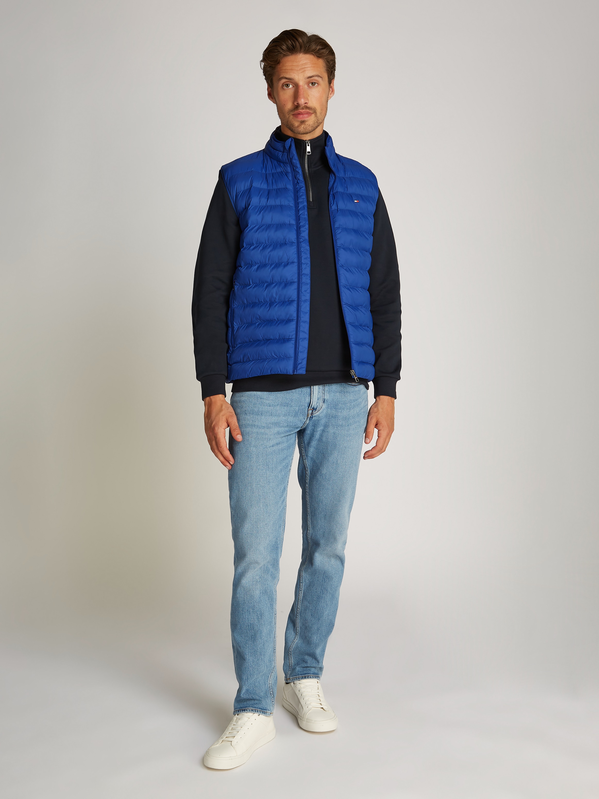 Tommy Hilfiger Steppweste »PACKABLE RECYCLED VEST«, mit Logostickerei