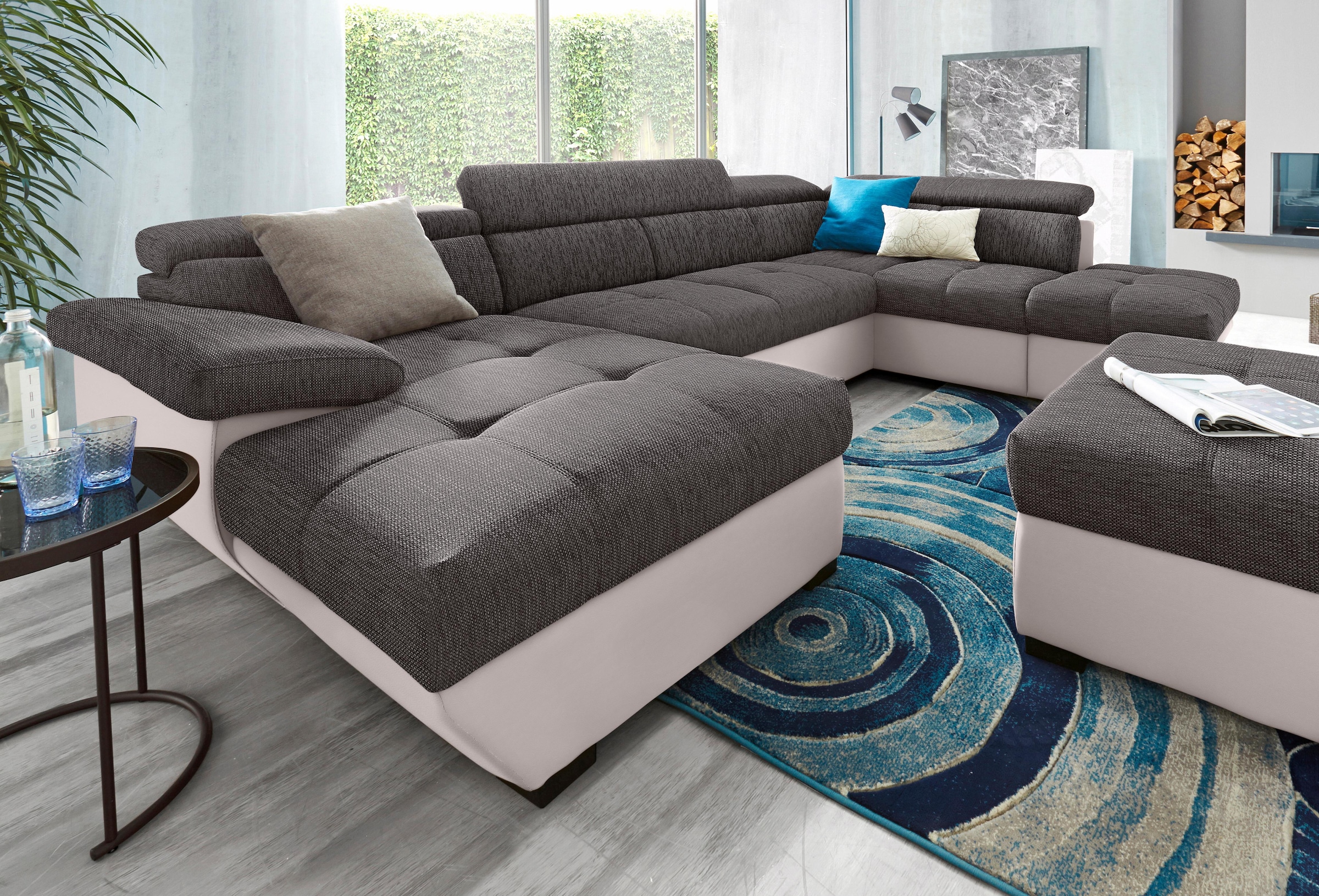 COTTA Wohnlandschaft "Speedway U-Form" mit Kopfteilverstellung, wahlweise m günstig online kaufen