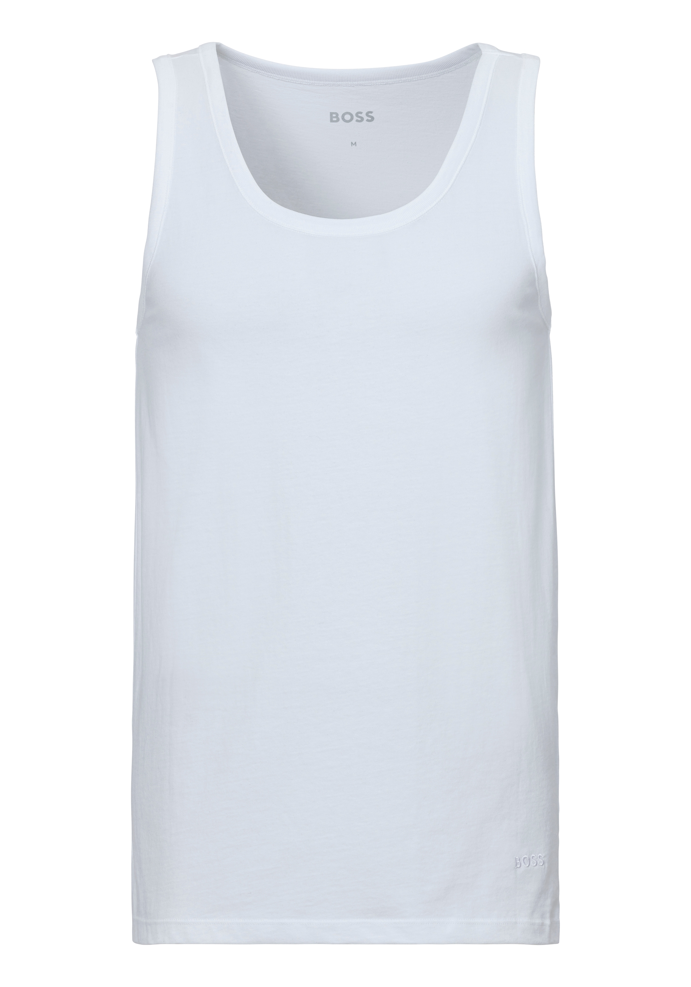 BOSS Unterhemd »Tank Top 3P CO«, (Packung, 3 St.), mit Rippbündchen