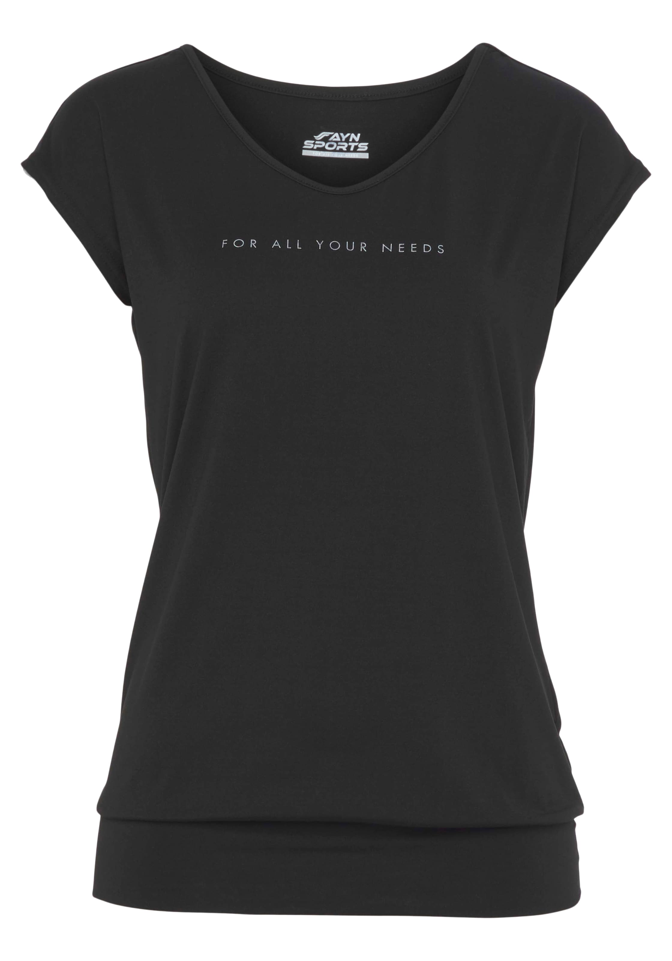 FAYN SPORTS Funktionsshirt »Cuffed Tee« atmungsaktiv,  schnell trocknend,  aus Jerseystoff