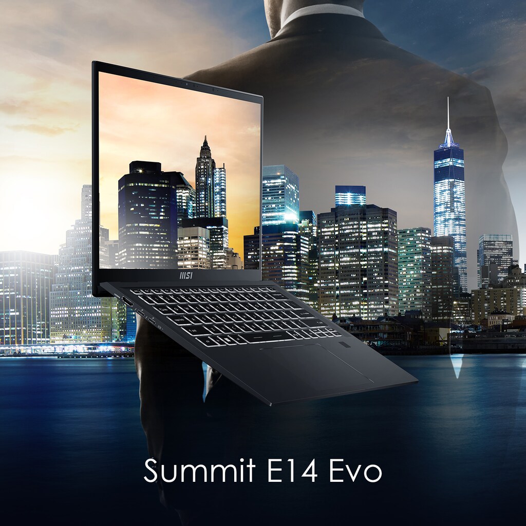 MSI Notebook »Summit E14 Evo A12M-051«, 35,6 cm, / 14 Zoll, Intel, Core i5, Iris Xe Graphics, 512 GB SSD