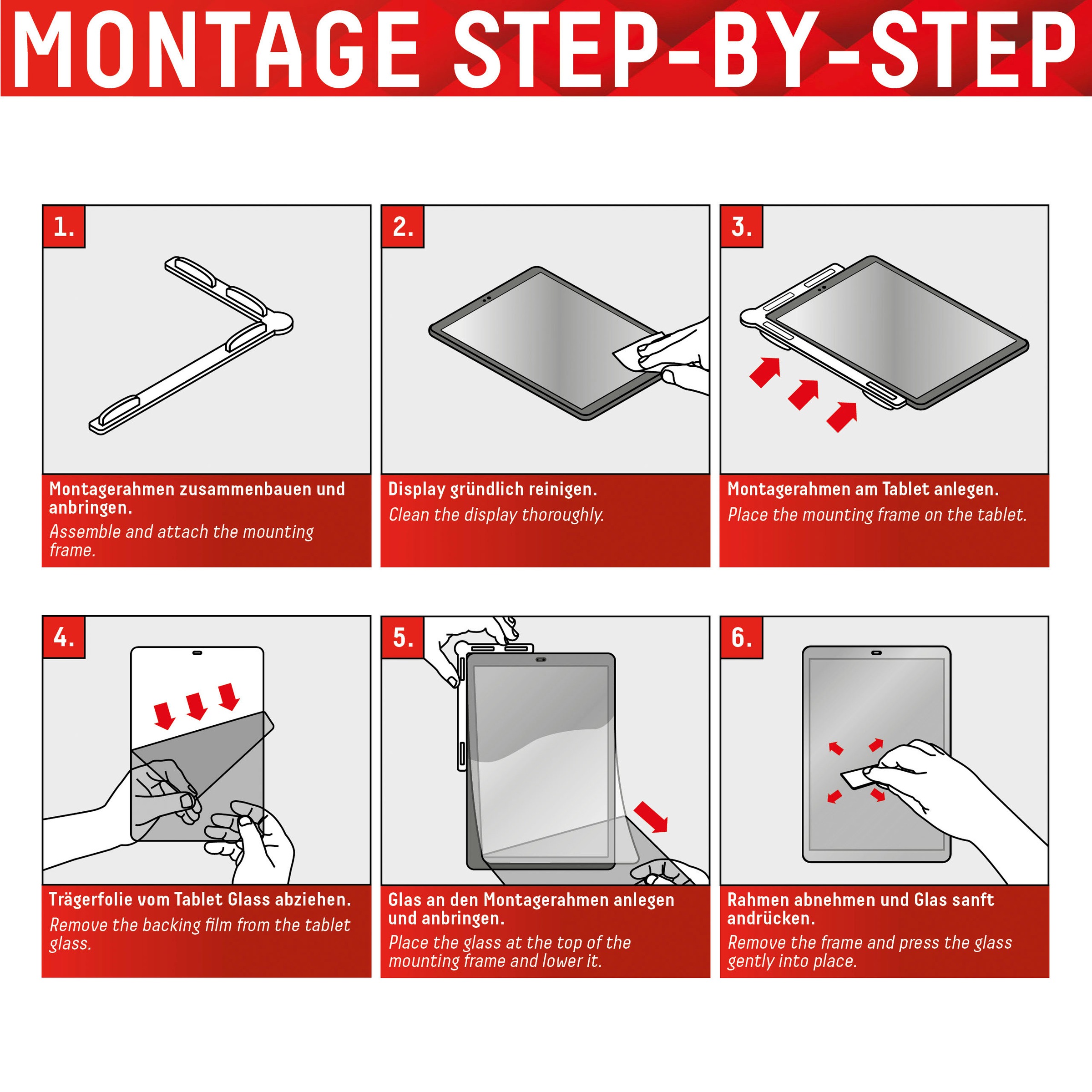 Displex Displayschutzfolie »Tablet Glass iPad Pro 11 (1/2/3)/Air (4)« für Apple iPad Pro 11" (1.-4. Gen.);Apple iPad Air (4. und 5. Gen.) 1 Stk. tlg.
