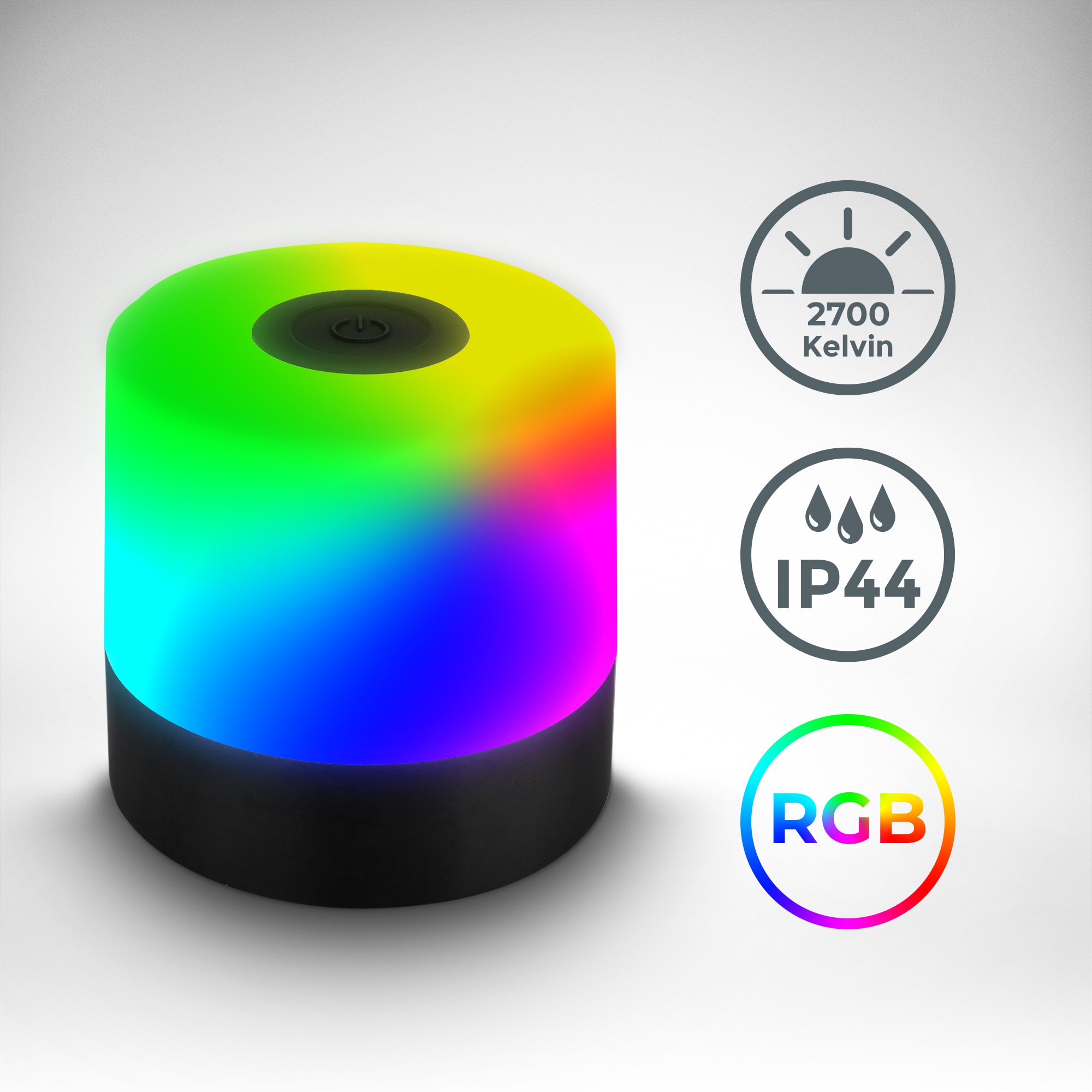 B.K.Licht Außen-Tischleuchte »BKL1590 Kabellose RGB Tischlampe, 4-Stufen Di günstig online kaufen