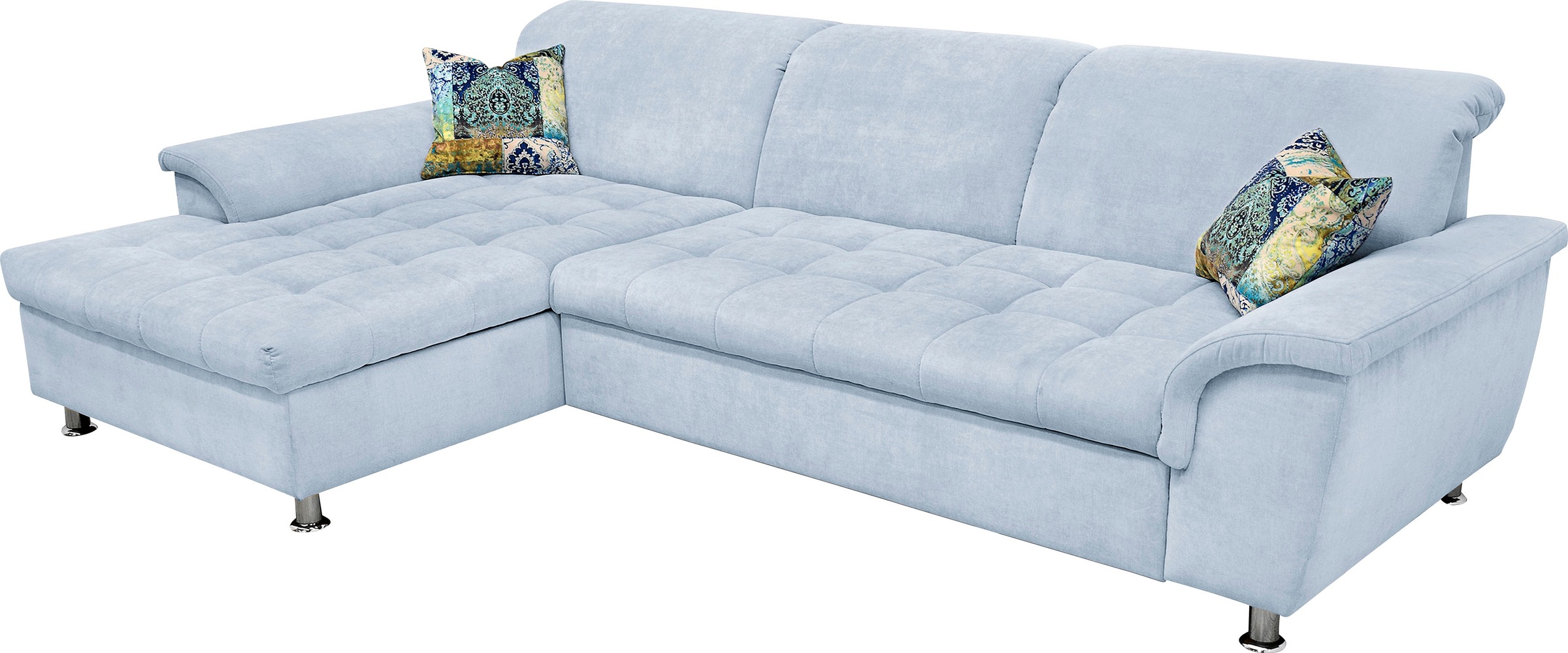 DOMO collection Ecksofa »Franzi Steppung im Sitzbereich B7T/H: 278/162/80 c günstig online kaufen