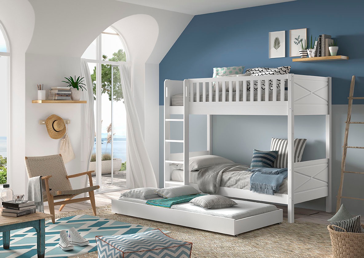 Vipack Etagenbett »Scott, Kiefer massiv, stabil gebaut, Made in Europe, Lan günstig online kaufen