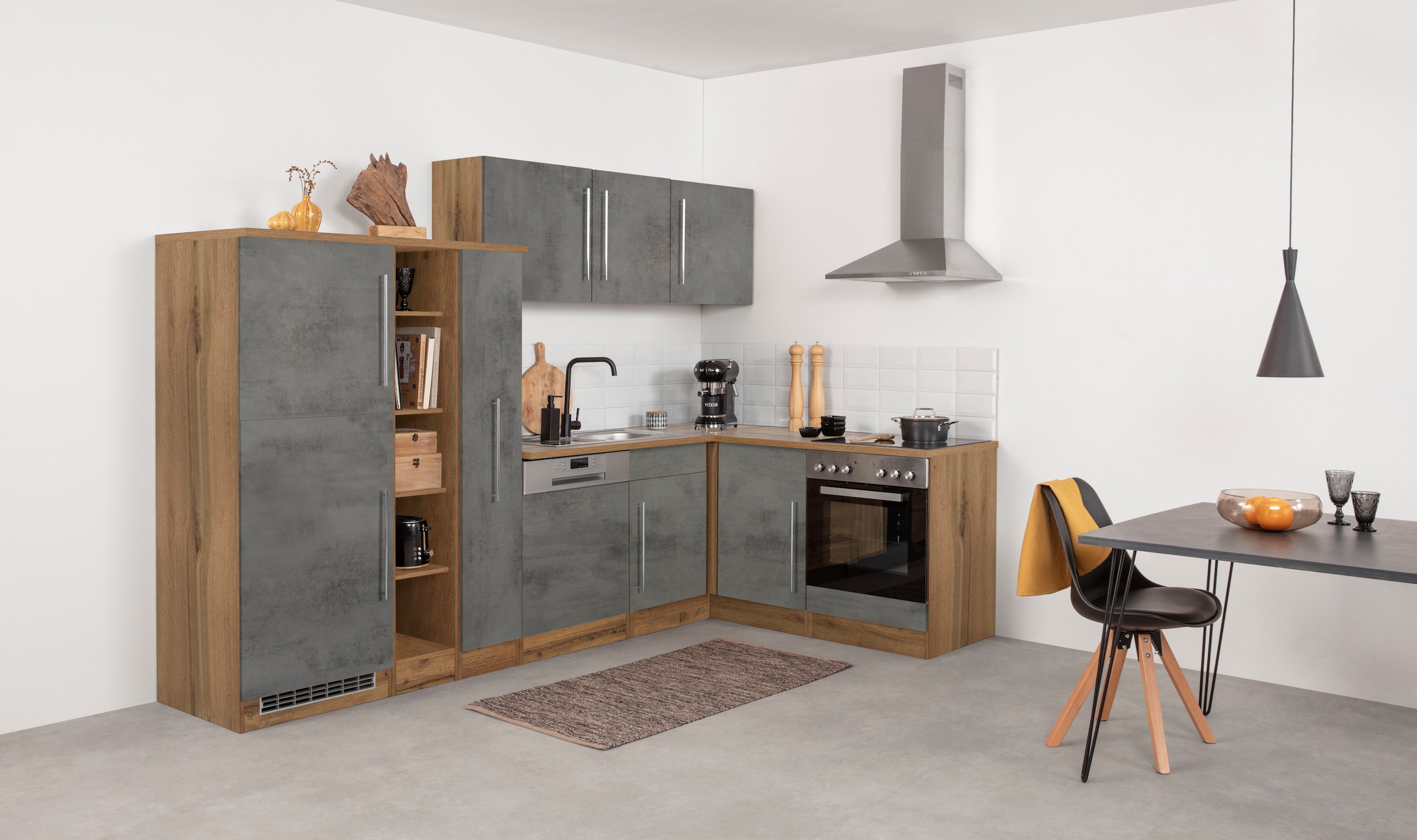 KOCHSTATION Winkelküche "KS-Samos", Stellbreite 290x170 cm, wahlweise mit E günstig online kaufen