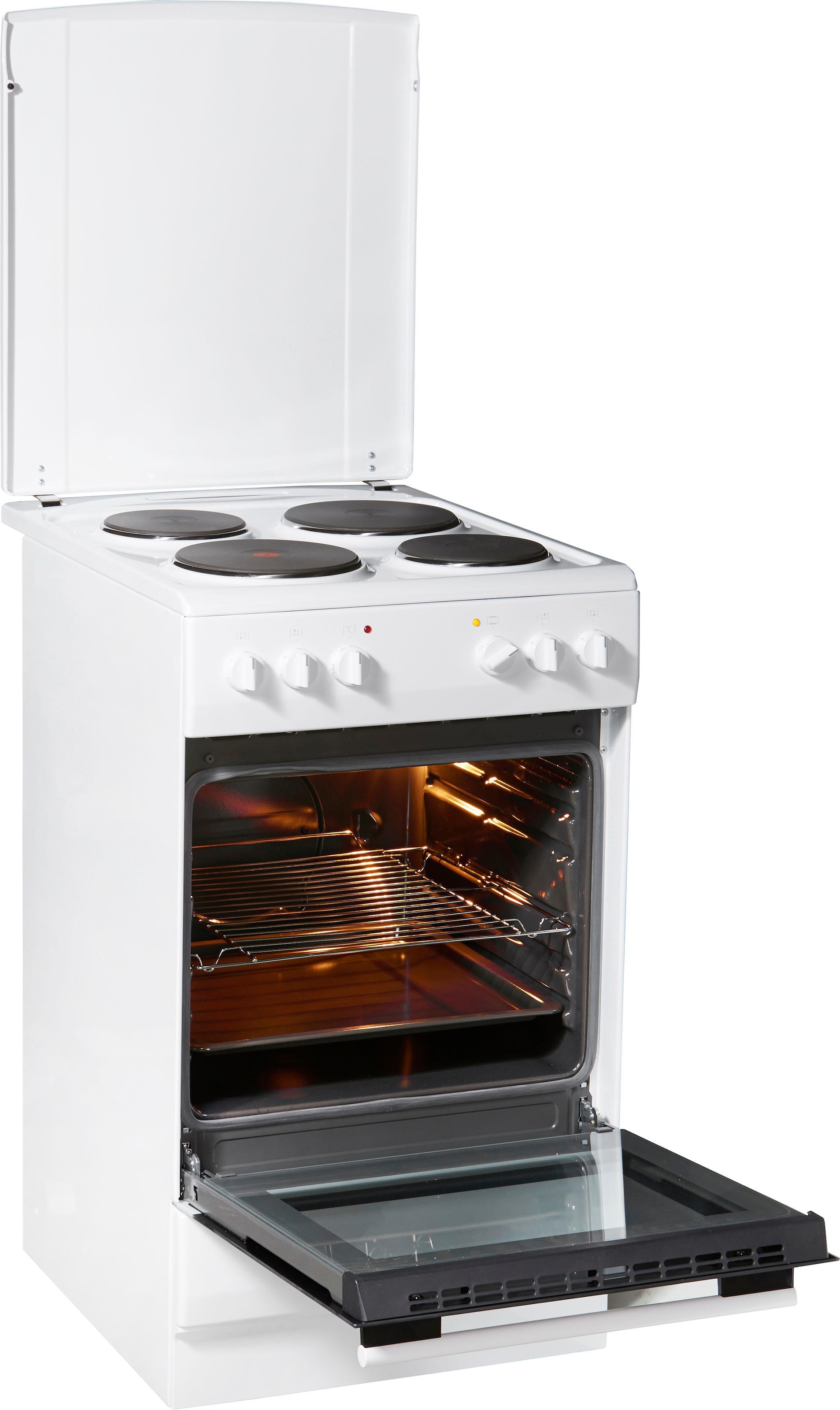 Amica Platten-Standherd »SHE 11555 W«, Steam Clean