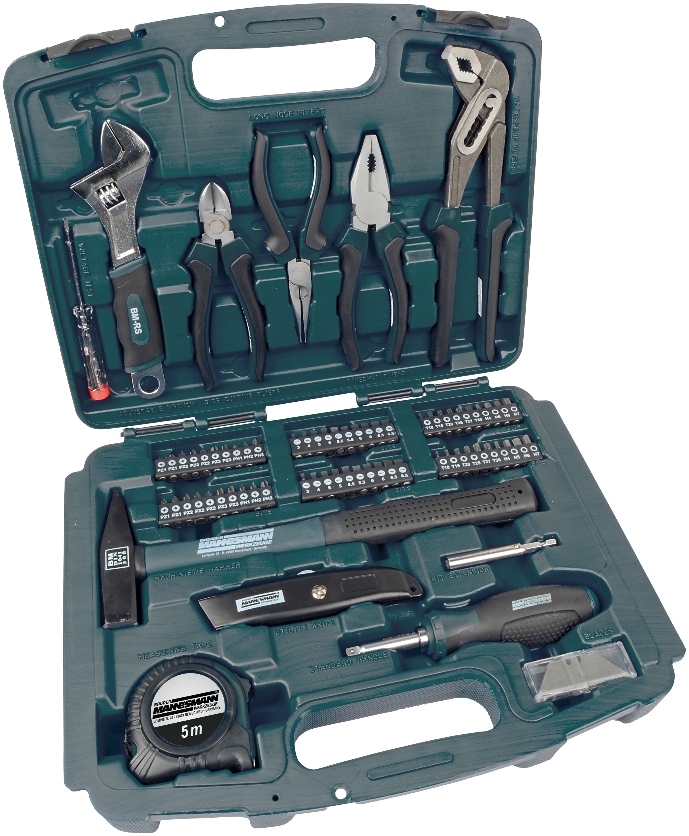 Brüder Mannesmann Werkzeuge Werkzeugset, 163-tlg. jetzt im %Sale | Werkzeug-Sets