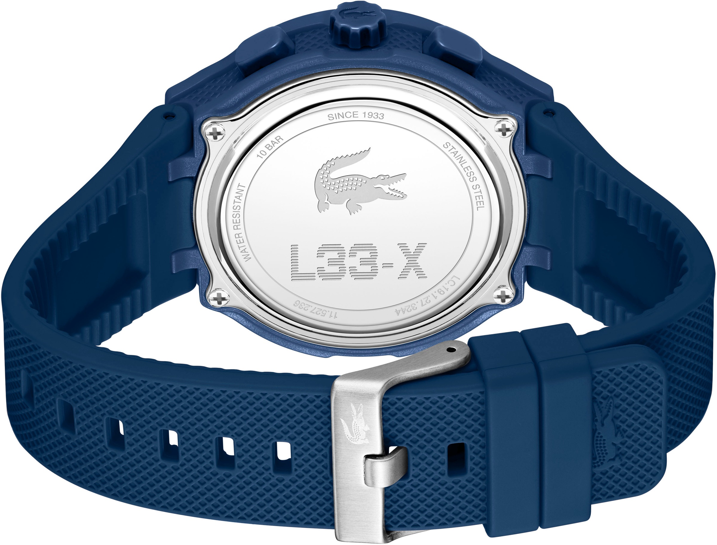 Lacoste Quarzuhr »LC33«, Armbanduhr, Herrenuhr, Silikonarmband, analog, digital
