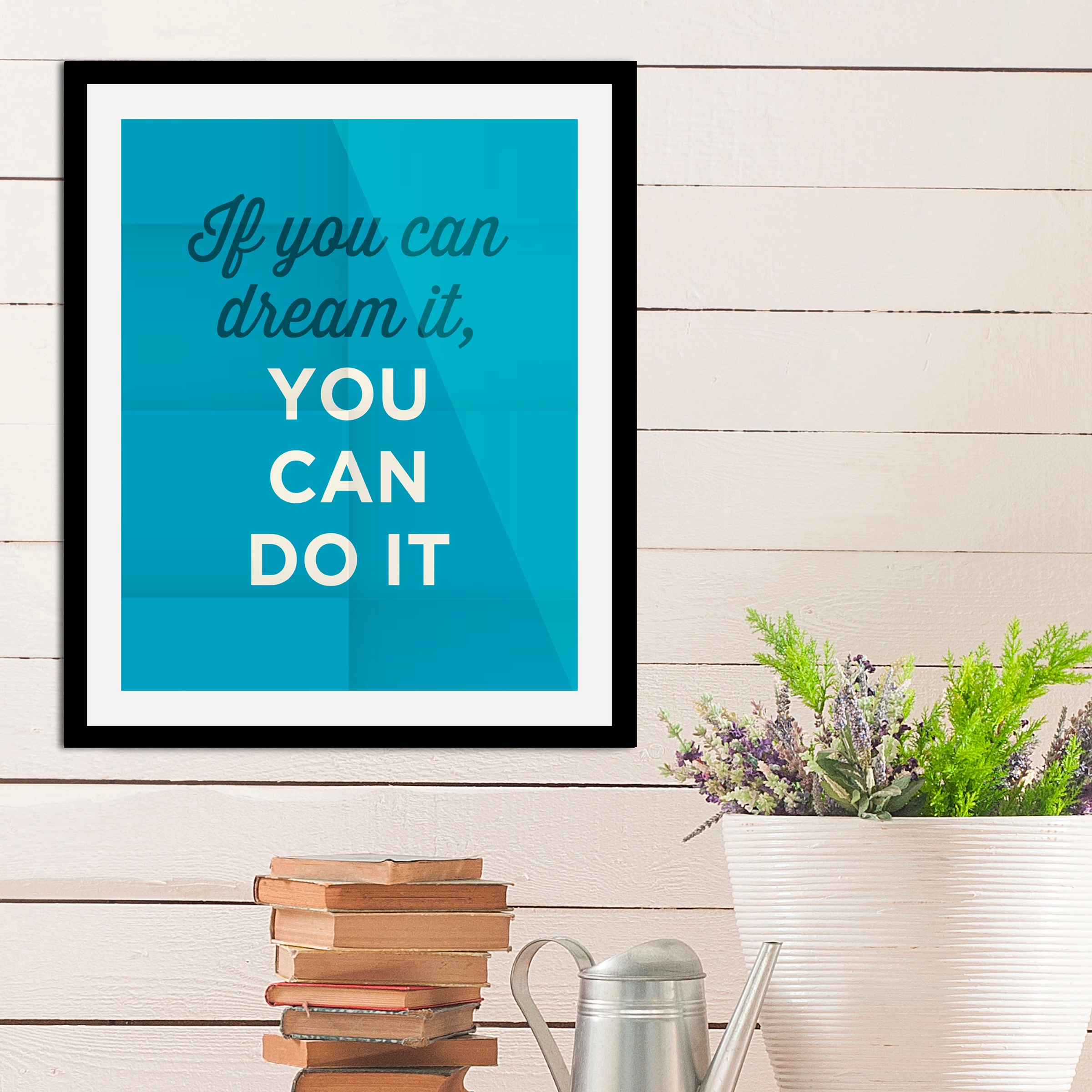 queence Bild »You can do it«, Schriftzüge, (1 St.), gerahmt günstig online kaufen