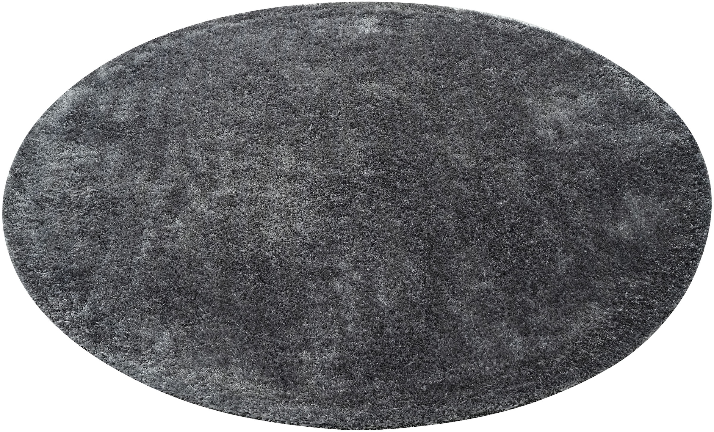 Bruno Banani Hochflor-Teppich »Dana Teppich, Kundenliebling«, rund, 30 mm Höhe, unifarben, Mikrofaser Teppiche, Wohnzimmer, Schlafzimmer, Esszimmer