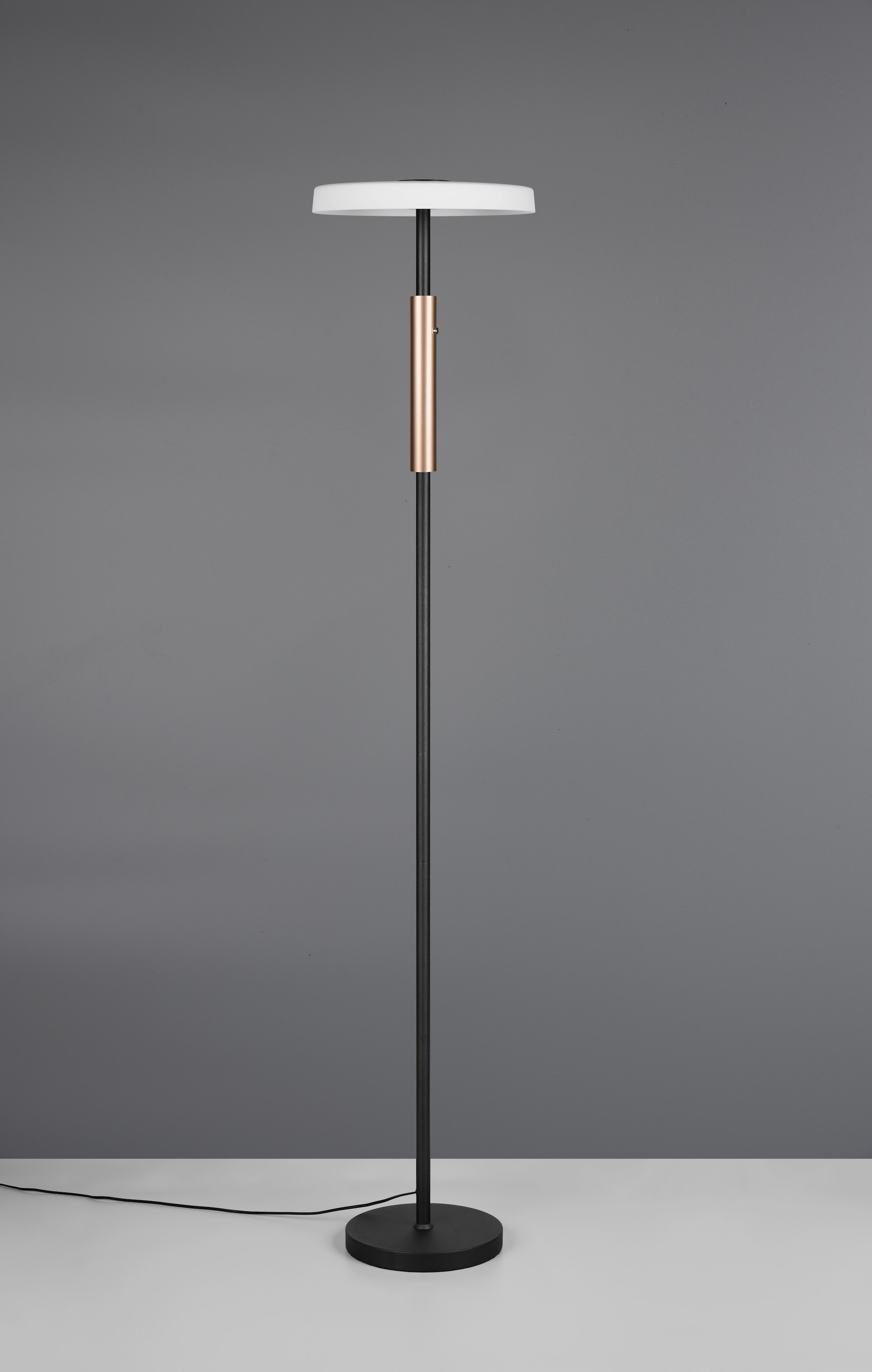 TRIO Leuchten LED Stehlampe »CELESTE, LED Stehleuchte mit 4-Stufen Touchdimmer 15W warmweiß 3000K«, 1 flammig, Leuchtmittel LED-Board | LED fest integriert, 1750 Lumen Höhe 160cm, Stehlampe mit Glasschirm Ø 33cm, Memoryfunktion