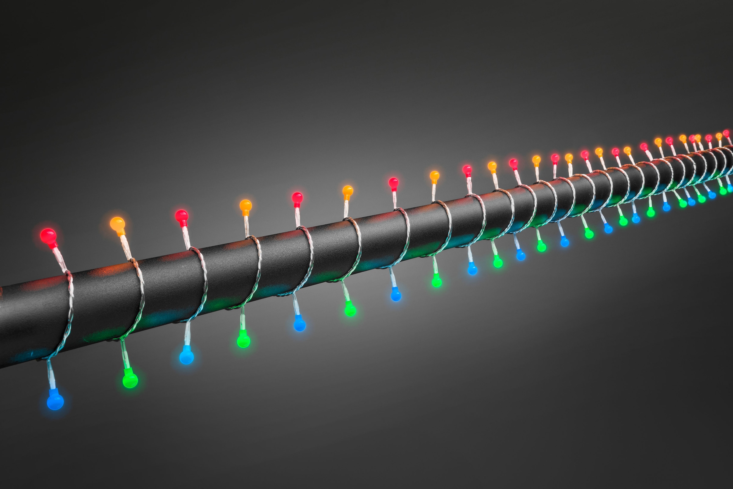 KONSTSMIDE LED-Lichterkette »Weihnachtsdeko aussen«, 80 St.-flammig, LED  Globelichterkette, runde Dioden, 80 bunte Dioden auf Raten bestellen