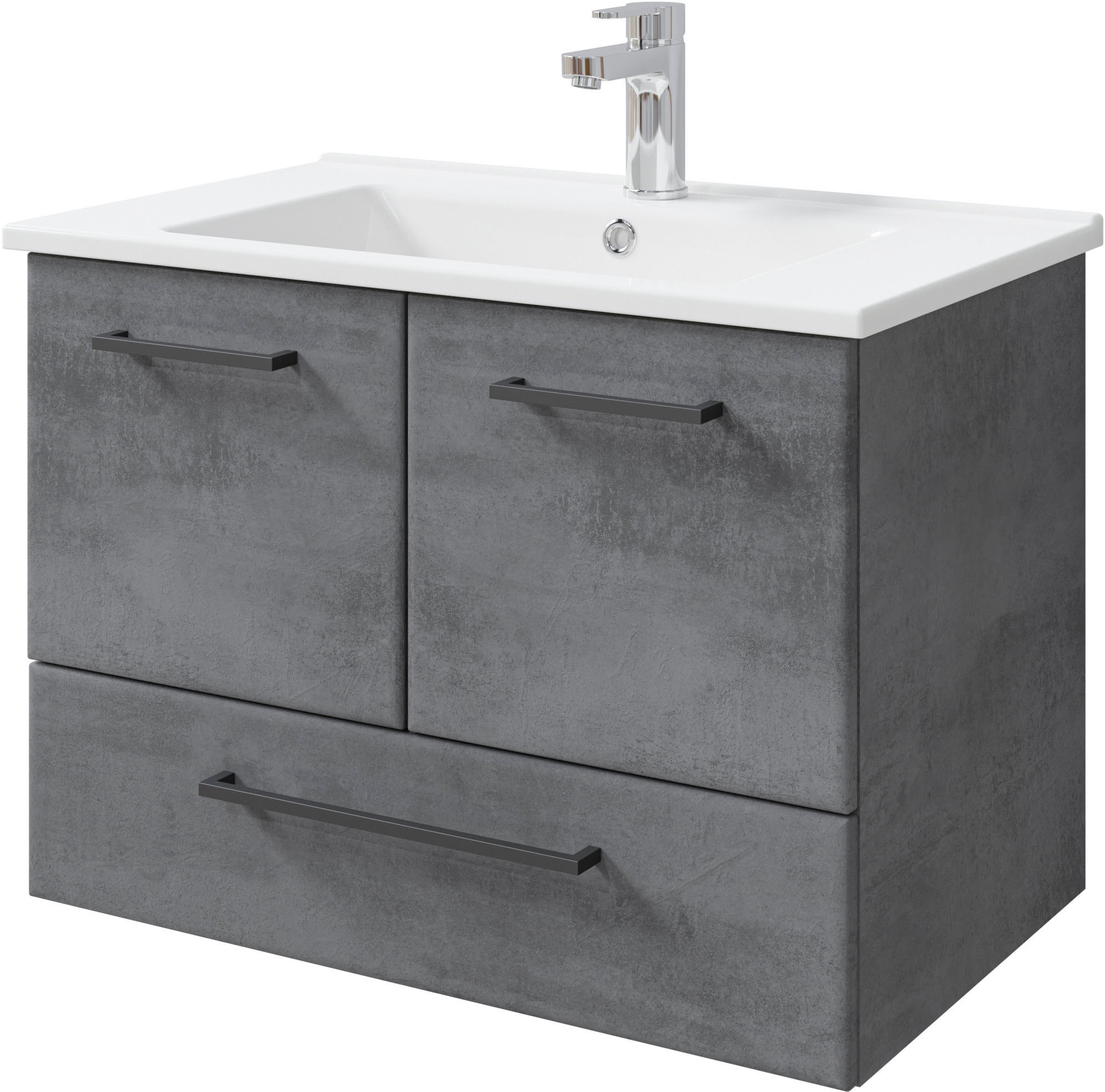 Saphir Badmöbel-Set »Quickset 945 Keramik-Waschtisch mit Unterschrank, 75 c günstig online kaufen