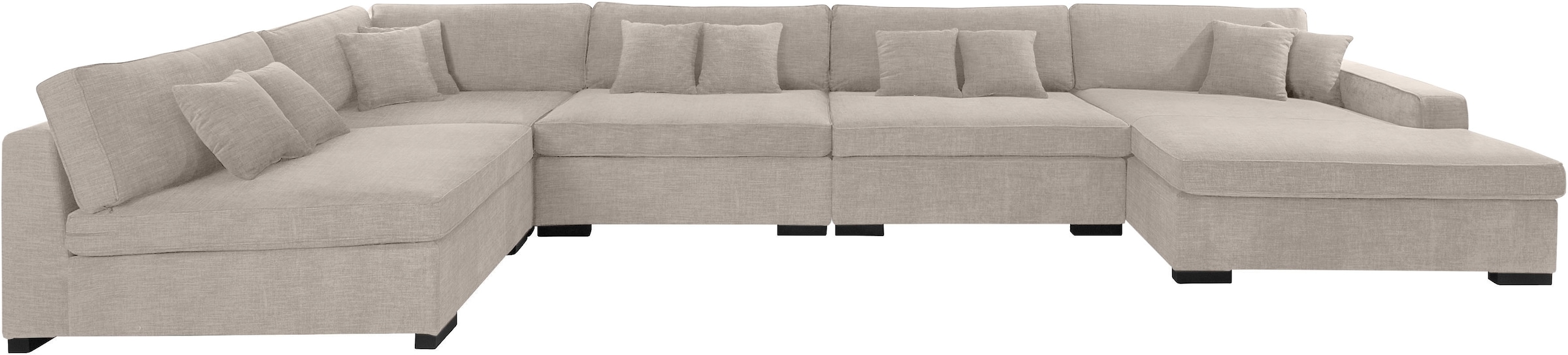 Guido Maria Kretschmer Home&Living Wohnlandschaft »Skara XXL U-Form«, Lounge-Sofa XXL mit Federkern-Polsterung, in vielen Bezugsvarianten
