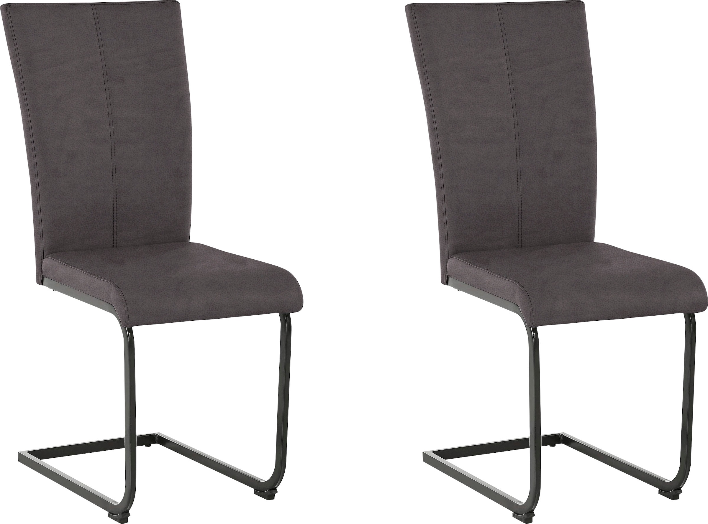 Home affaire Freischwinger »Oliver« (Set) 2 Stk. Microfaser Stuhl belastbar günstig online kaufen