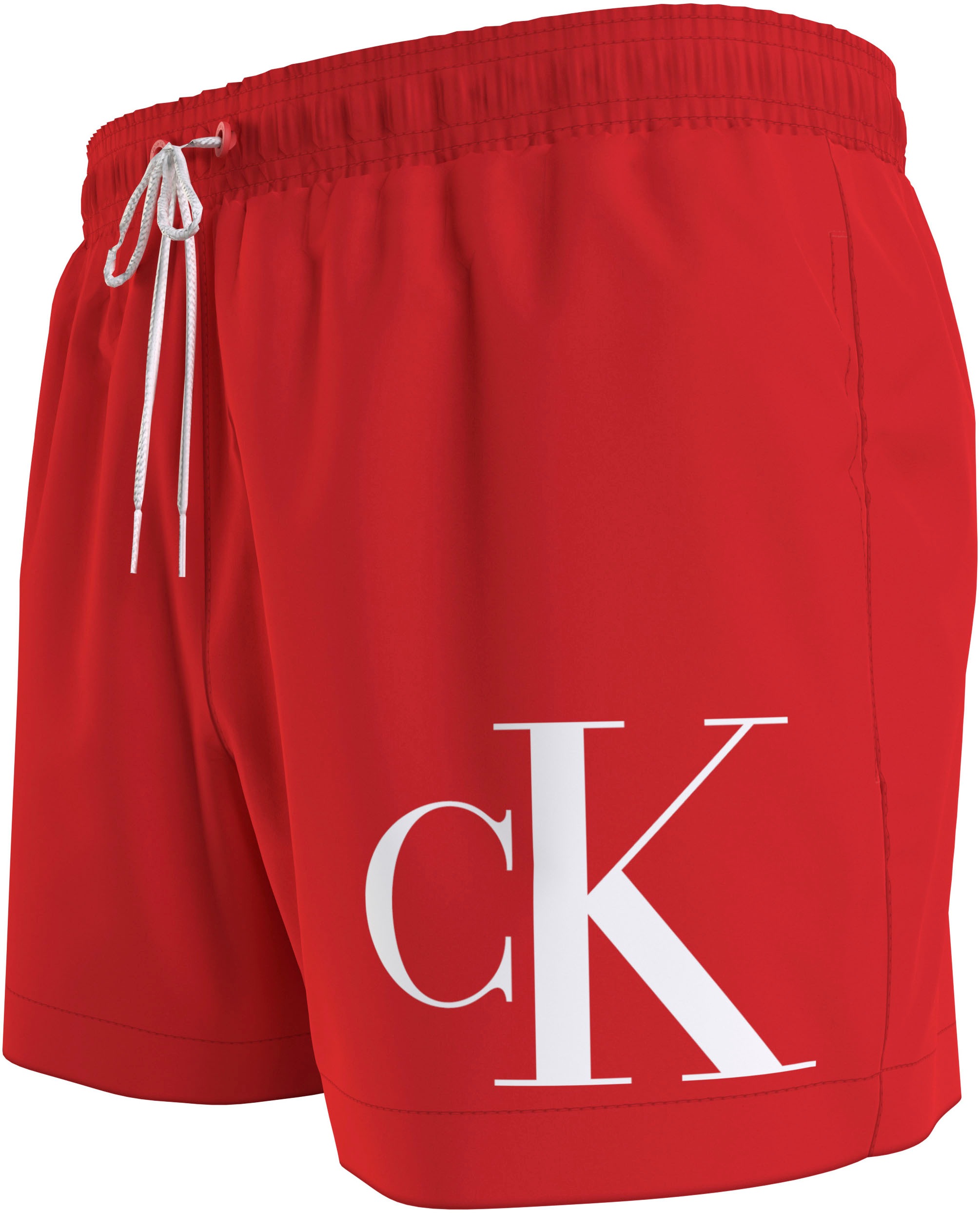 3. Bild von Calvin Klein Swimwear Badeshorts »SHORT DRAWSTRING«, mit großem Logo-Print auf dem Bein