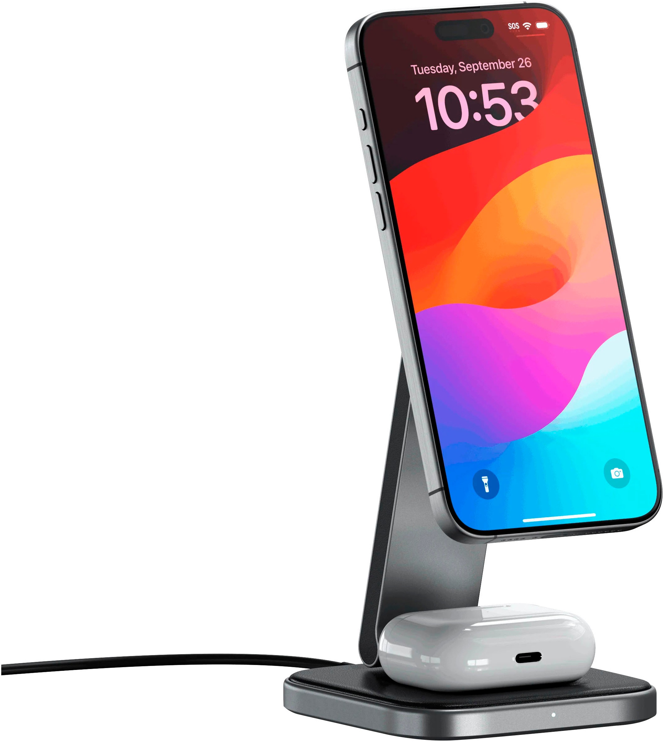 Satechi Smartphone-Ladegerät »2-in-1 Foldable Qi2 Wireless Charging Stand«