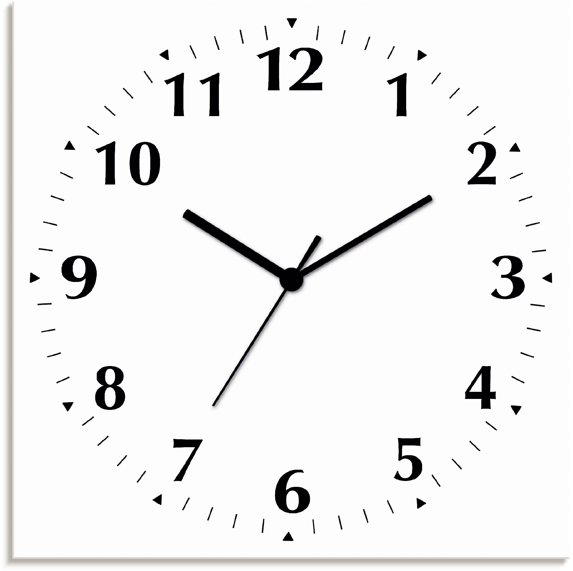 Artland Wanduhr "Uni Trendfarben", wahlweise mit Quarz- oder Funkuhrwerk, l günstig online kaufen