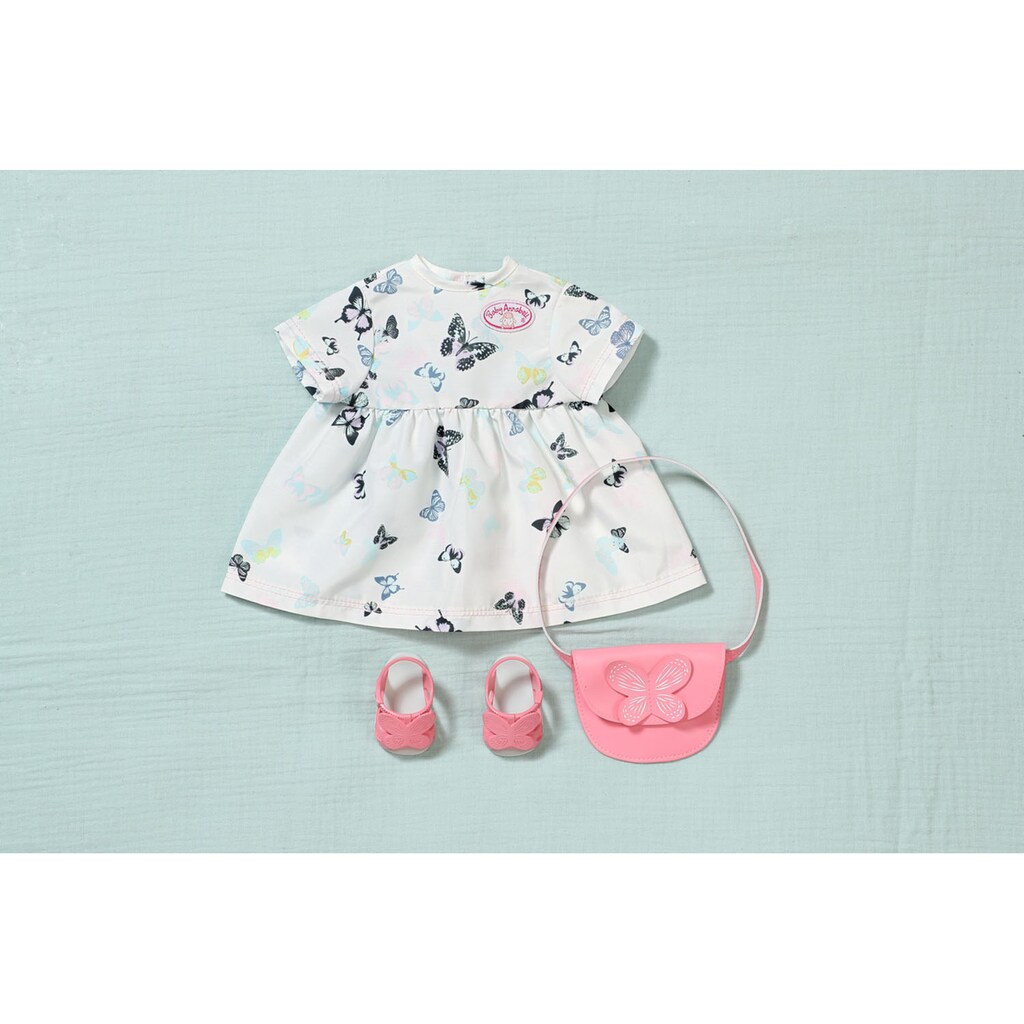 Baby Annabell Puppenkleidung »Deluxe Kleid Set, 43 cm«, mit Kleiderbügel