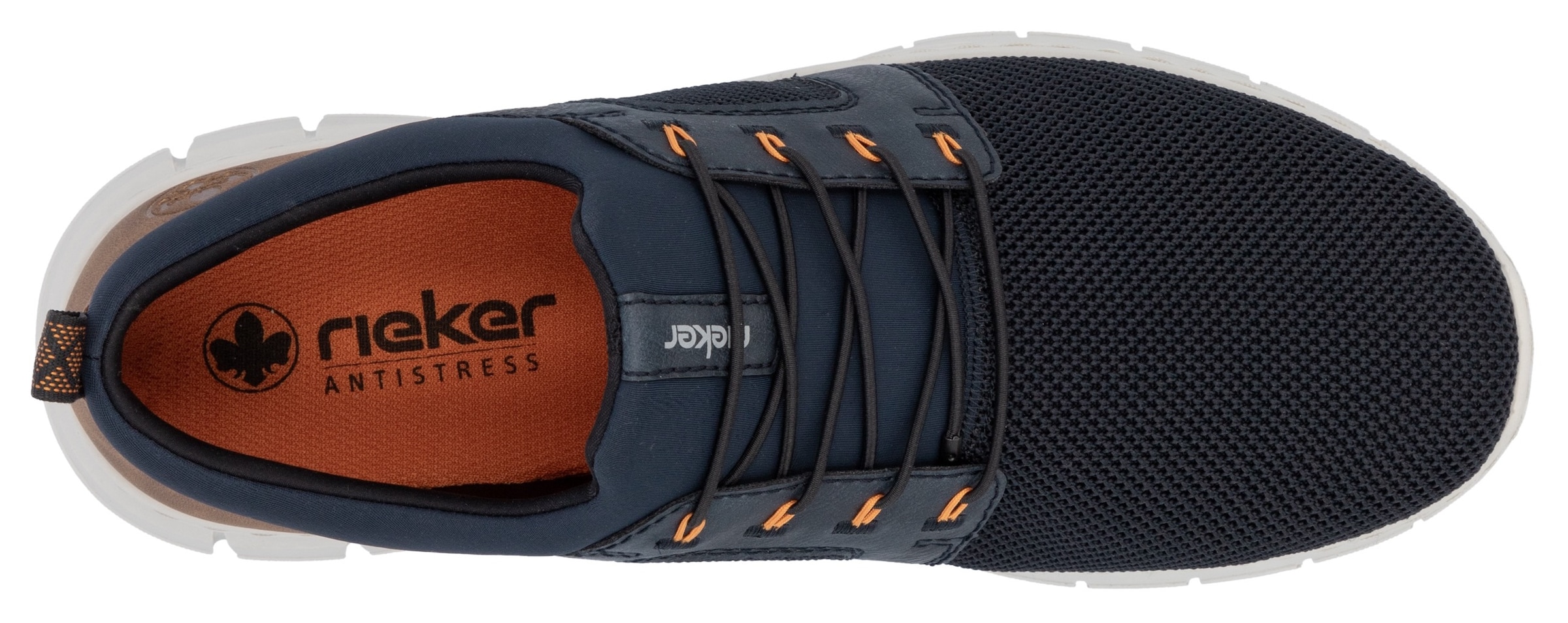 Rieker Slip-On Sneaker, Schlupfschuh, Halbschuh, Freizeitschuh mit Gummizug, zum Schlupfen