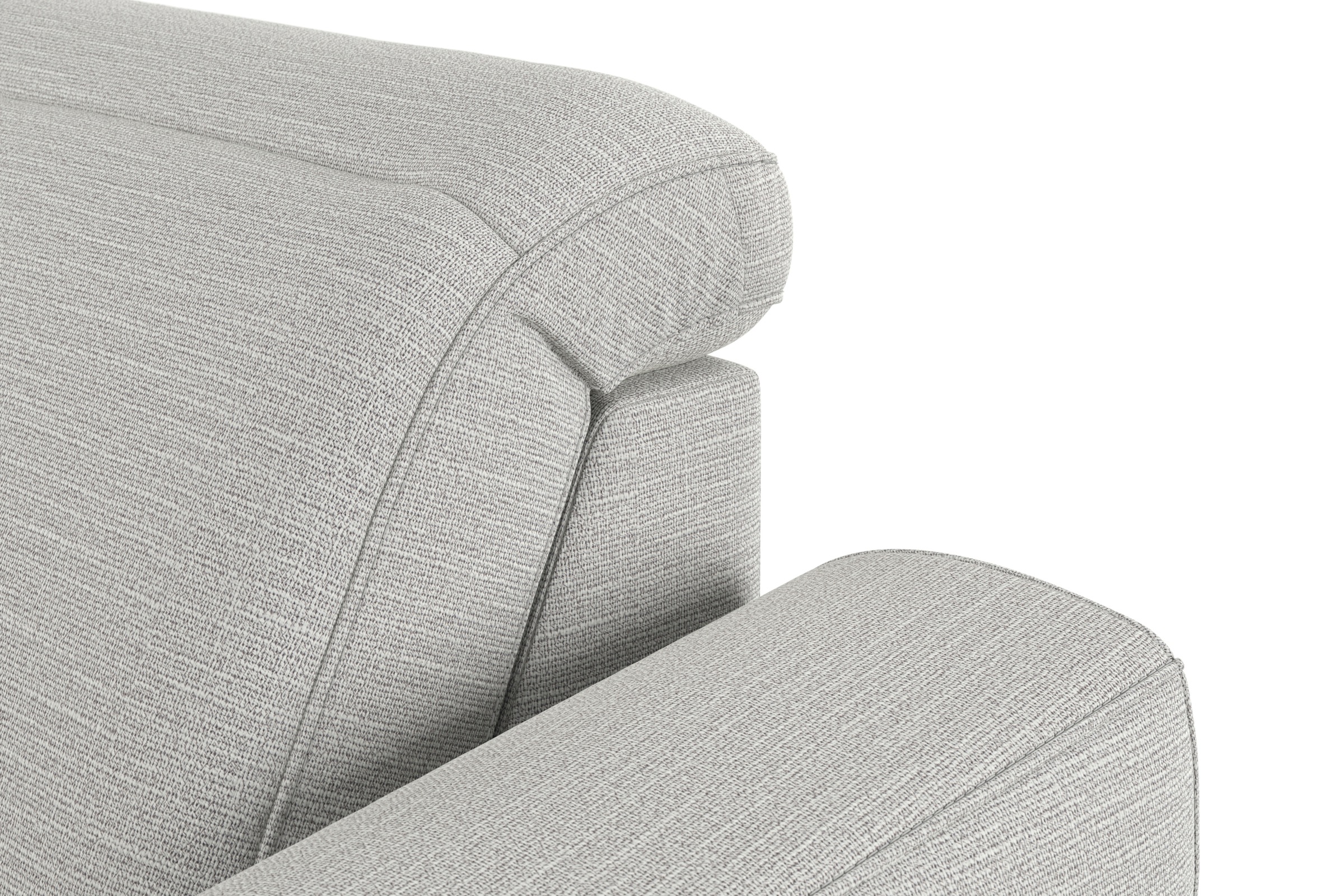 sit&more Wohnlandschaft »Dundee U-Form«, mit Federkern und Edelstahlfüßen, wahlweise mit Kopfteilverstellung