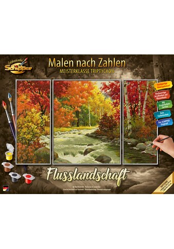 Schipper Malen nach Zahlen »Meisterklasse Triptychon - Flusslandschaft«, Made in Germany kaufen