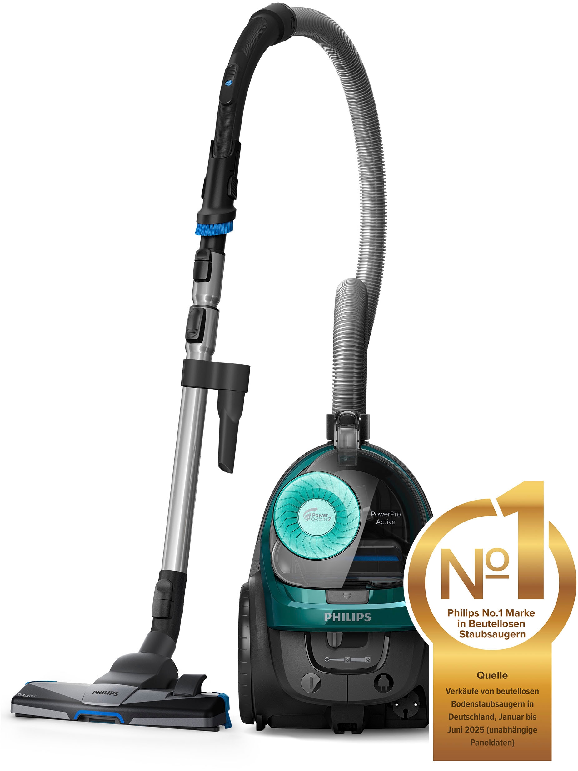 Philips Bodenstaubsauger »FC9555/09« 900 W beutellos mit 1,5 l Fassungsvermögen und Tri-Active+-Düse