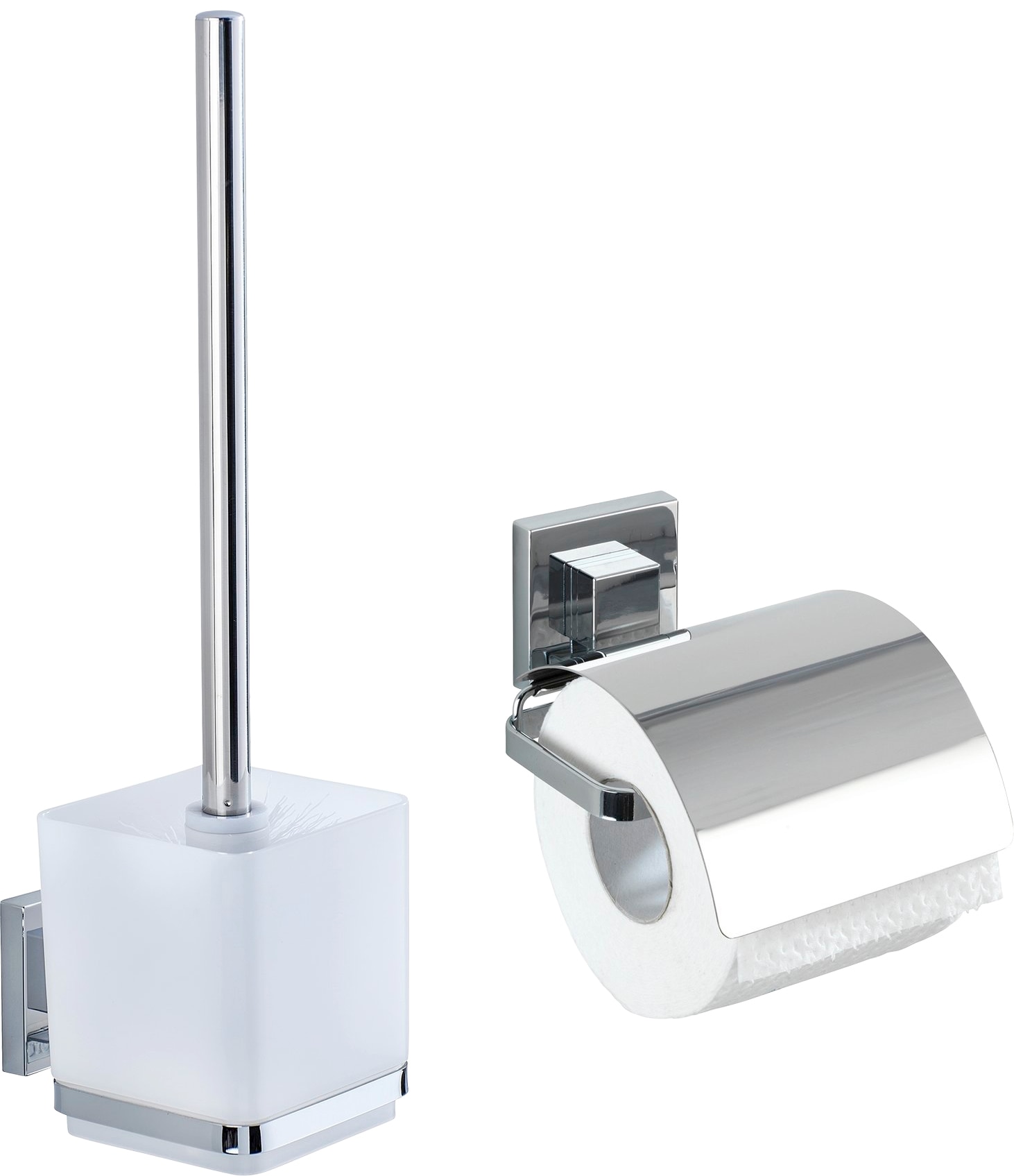 WENKO Badaccessoire-Set »Vacuum-Loc (Set, WC-Garnitur, online Quadro«, Toilettenpapierhalter 2 kaufen tlg.)