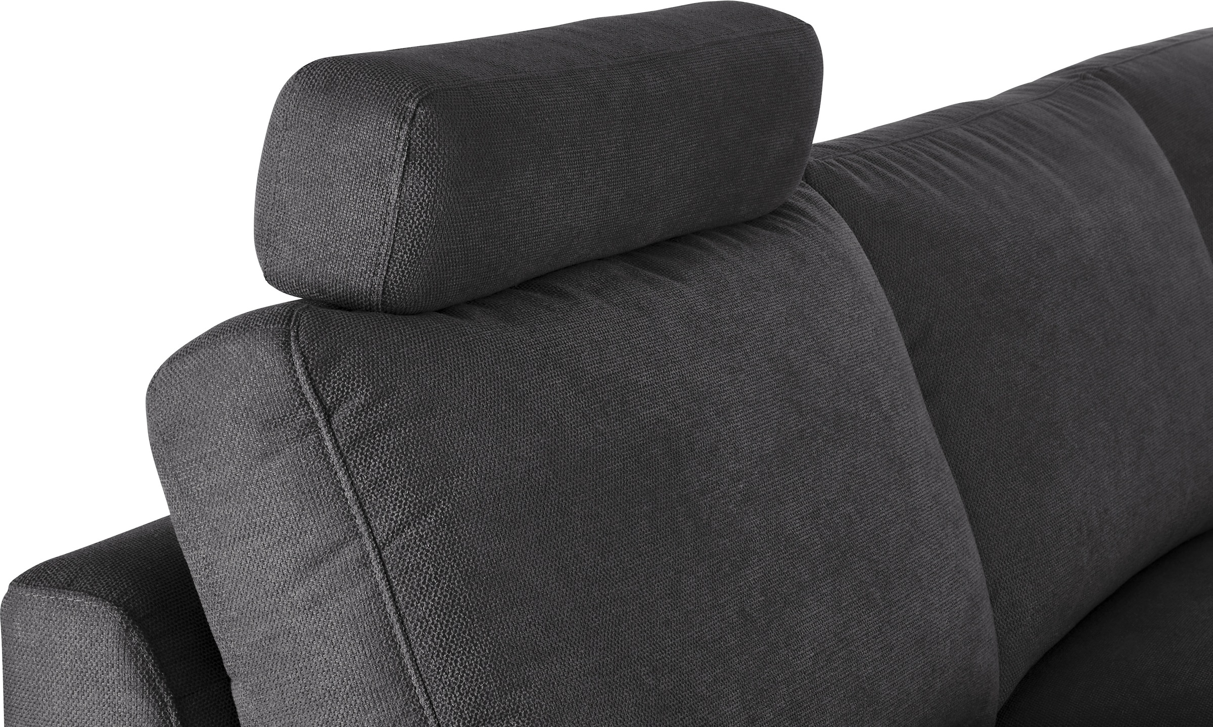 3C Candy Ecksofa »Lecce, wahlweise PUR-Schaumstoff oder Tonnentaschenfederkern«, Bett im 2,5-Sitzer, teilmotorische Schlaffunktion im Longchair, L-Form