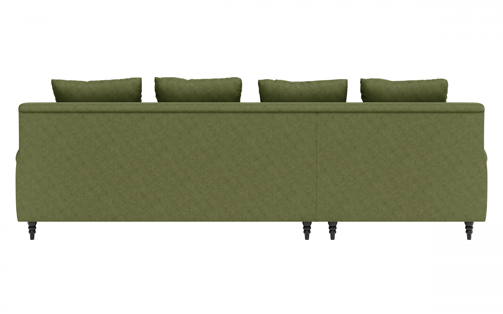 Guido Maria Kretschmer Home&Living Ecksofa »NORIN L-Form«, zwei Fußarten: vorne - Rollen, hinten - Holzfüße