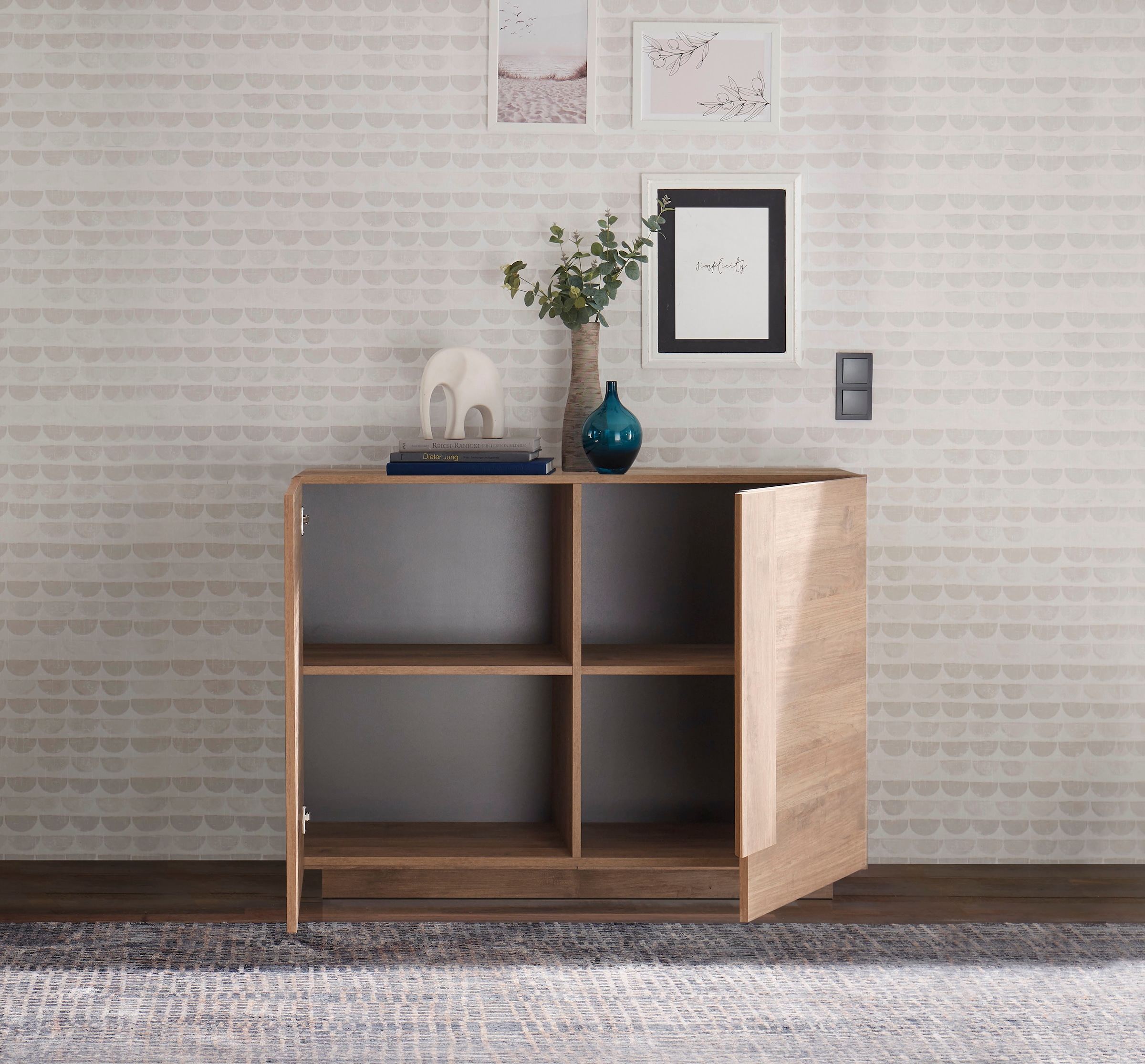INOSIGN Sideboard »Jupiter«, Breite 121 cm mit 2 Türen