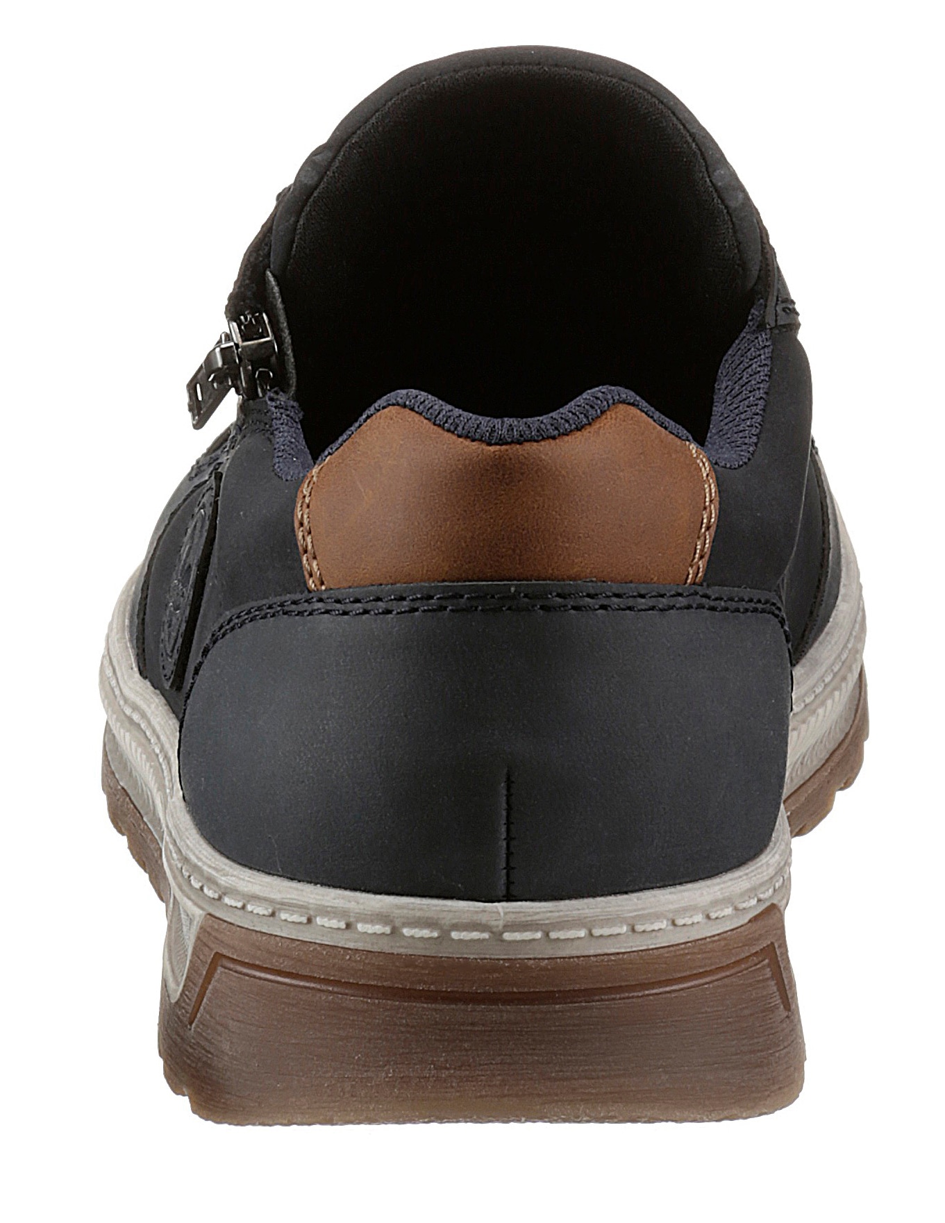 Rieker Sneaker, Freizeitschuh, Halbschuh, Schnürschuh mit Kontrastbesatz