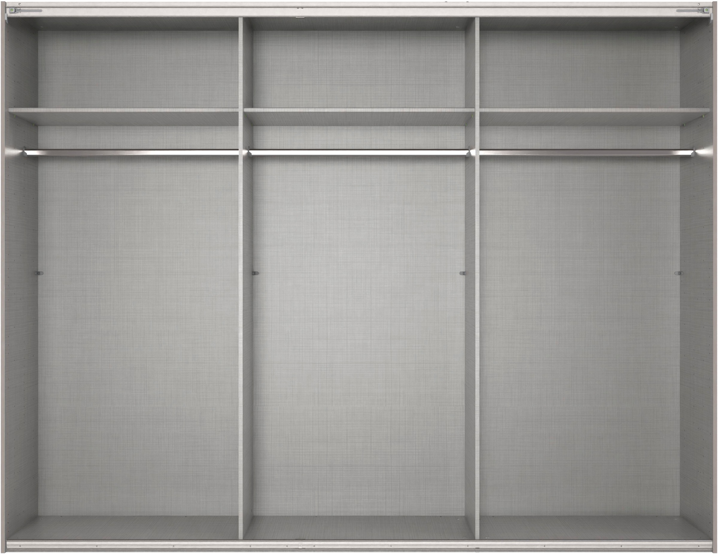 Wimex Schwebetürenschrank »Mugano, Made in Germany, Lieferung bis in Deine Etage und Stellort«, (wähle Deine Ausstattung: Basic oder Premium!), 3 Schwebetüren, große Größen, mit oder ohne Spiegel, Metallgriffe