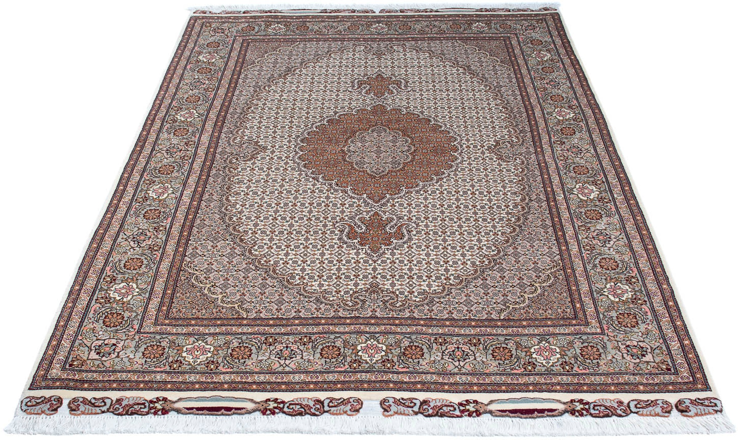 morgenland Orientteppich »Perser - Täbriz - 184 x 123 cm - beige«, rechteck günstig online kaufen