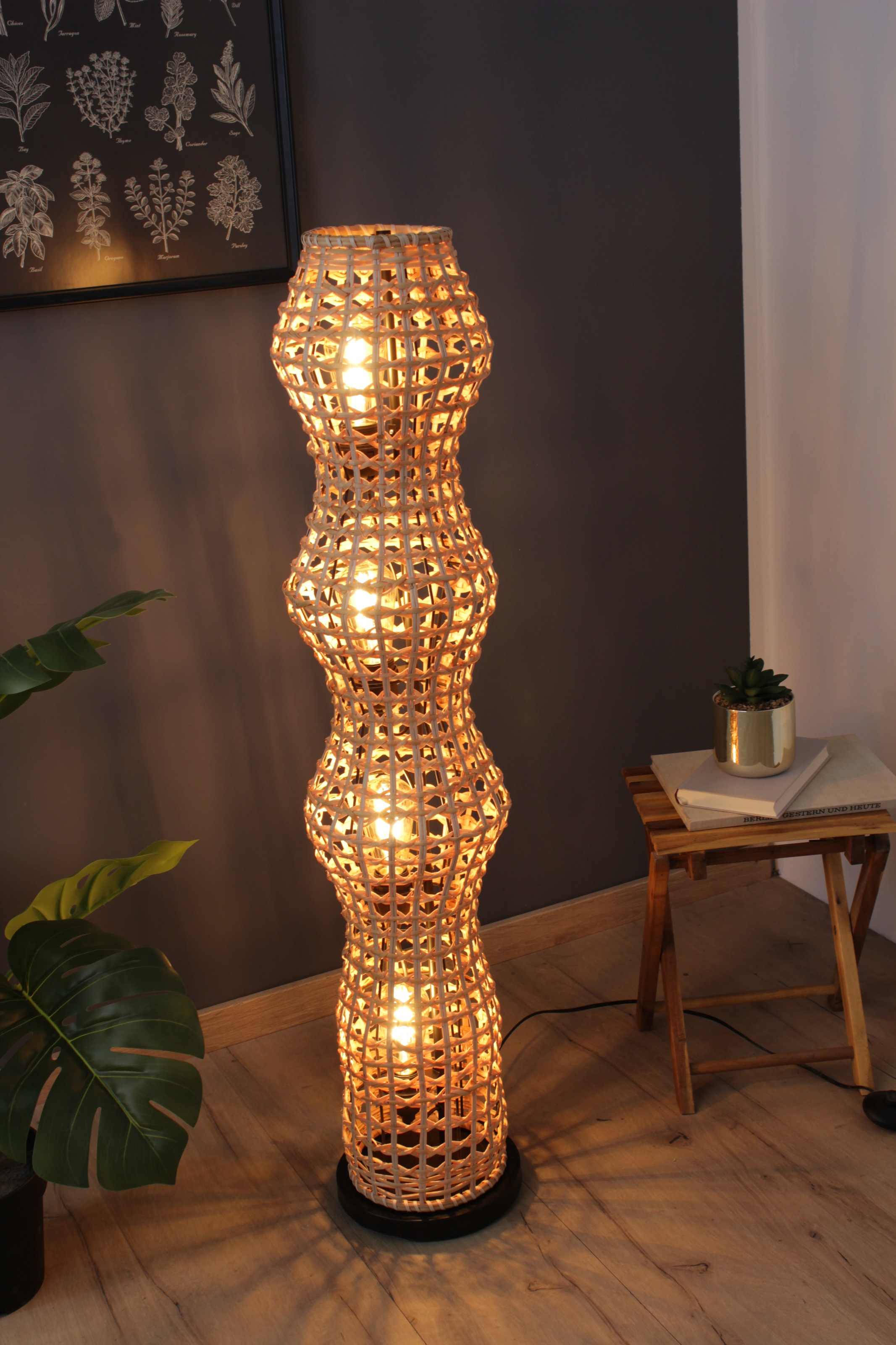 ECO-LIGHT Stehlampe »Capella«, 4 flammig, Leuchtmittel E27   ohne Leuchtmit günstig online kaufen