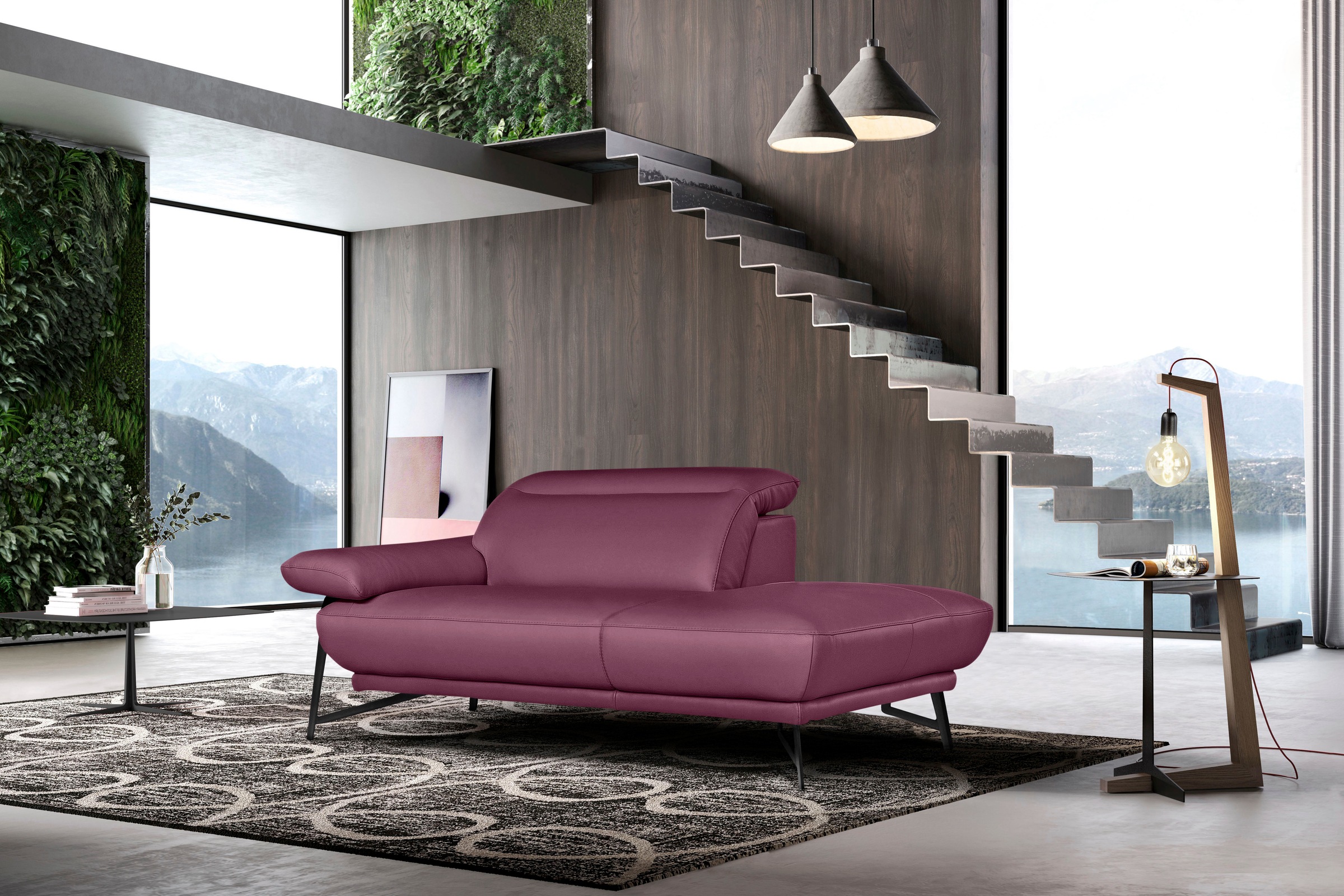 Egoitaliano Sofa »Anais, Design mit hohem Sitzkomfort, Fußfarbe schattengra günstig online kaufen